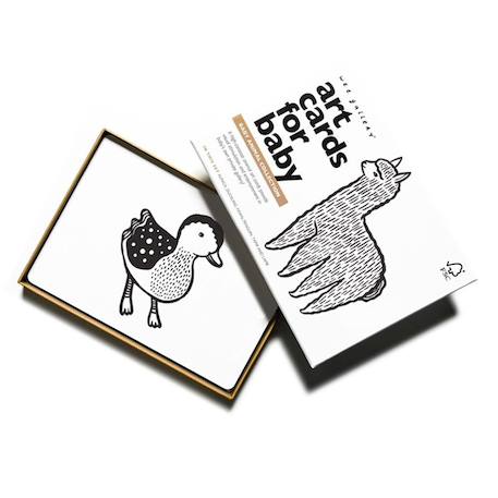 Wee Gallery - Boîte De 6 Cartes Imagier En Noir Et Blanc - Bébé Animaux Multi-coloured