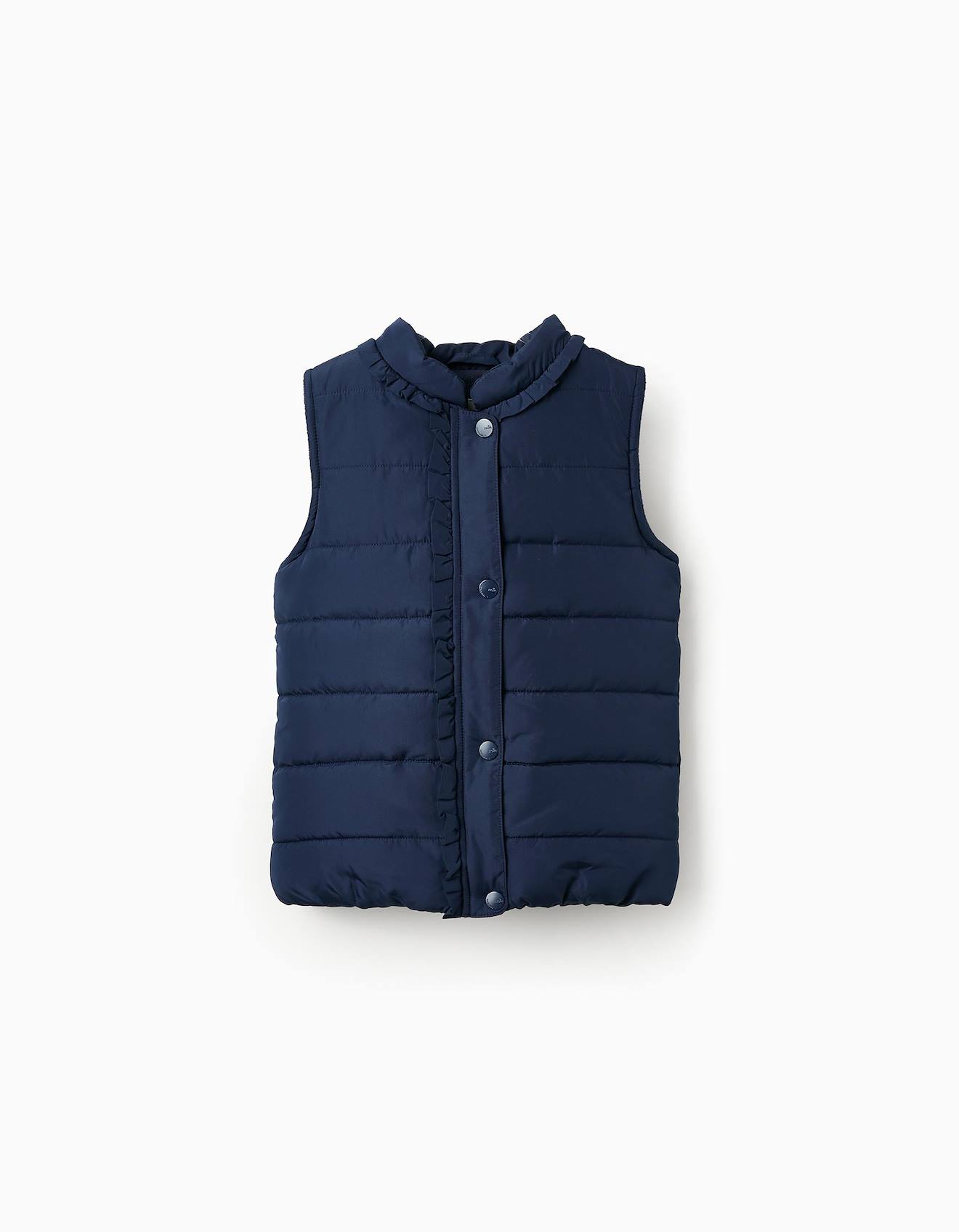 Gilet Matelassé Avec Doublure Polaire Bleu Foncé
