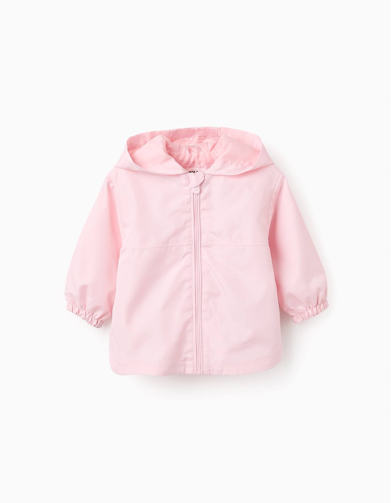 Veste Coupe-vent Avec Capuche Rose Clair
