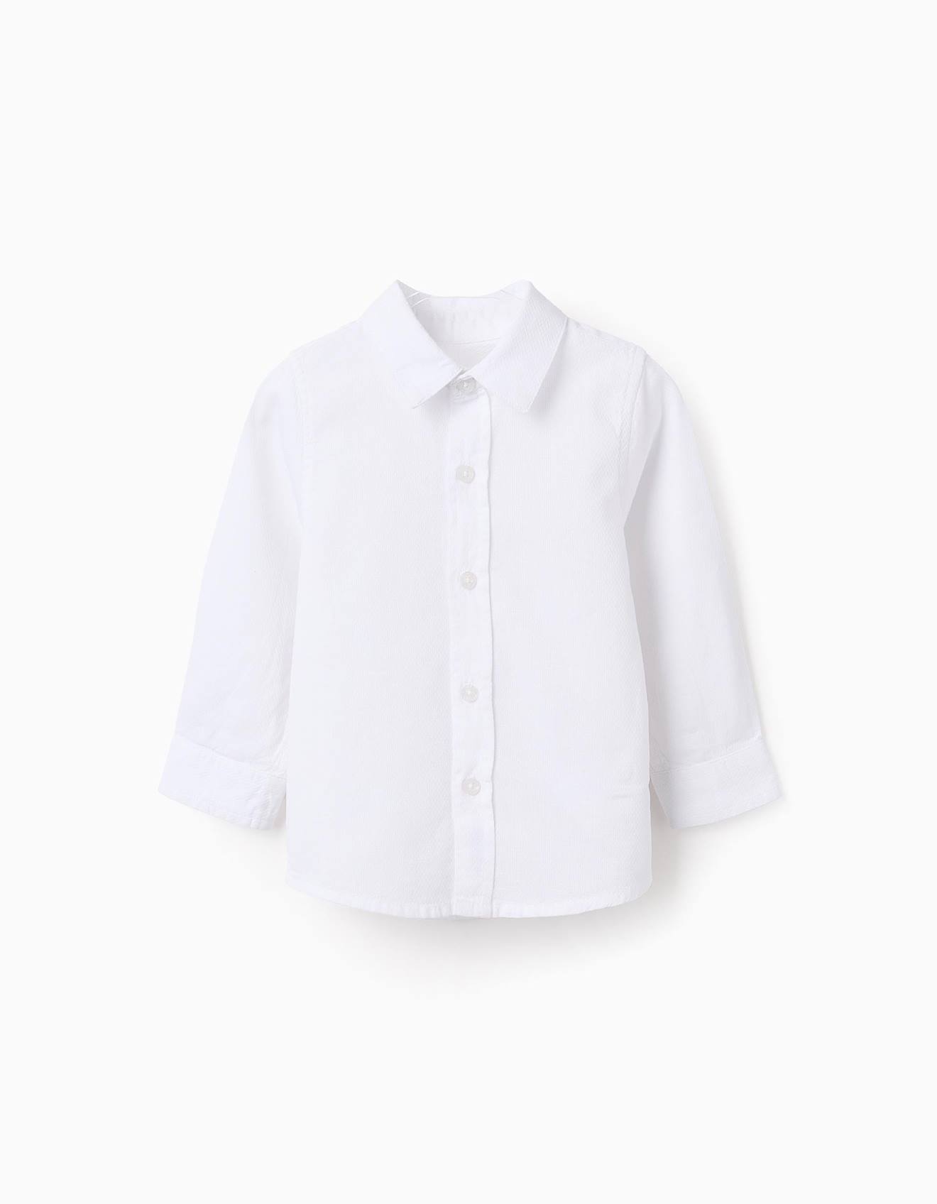 Chemise En Coton Texturé Blanc