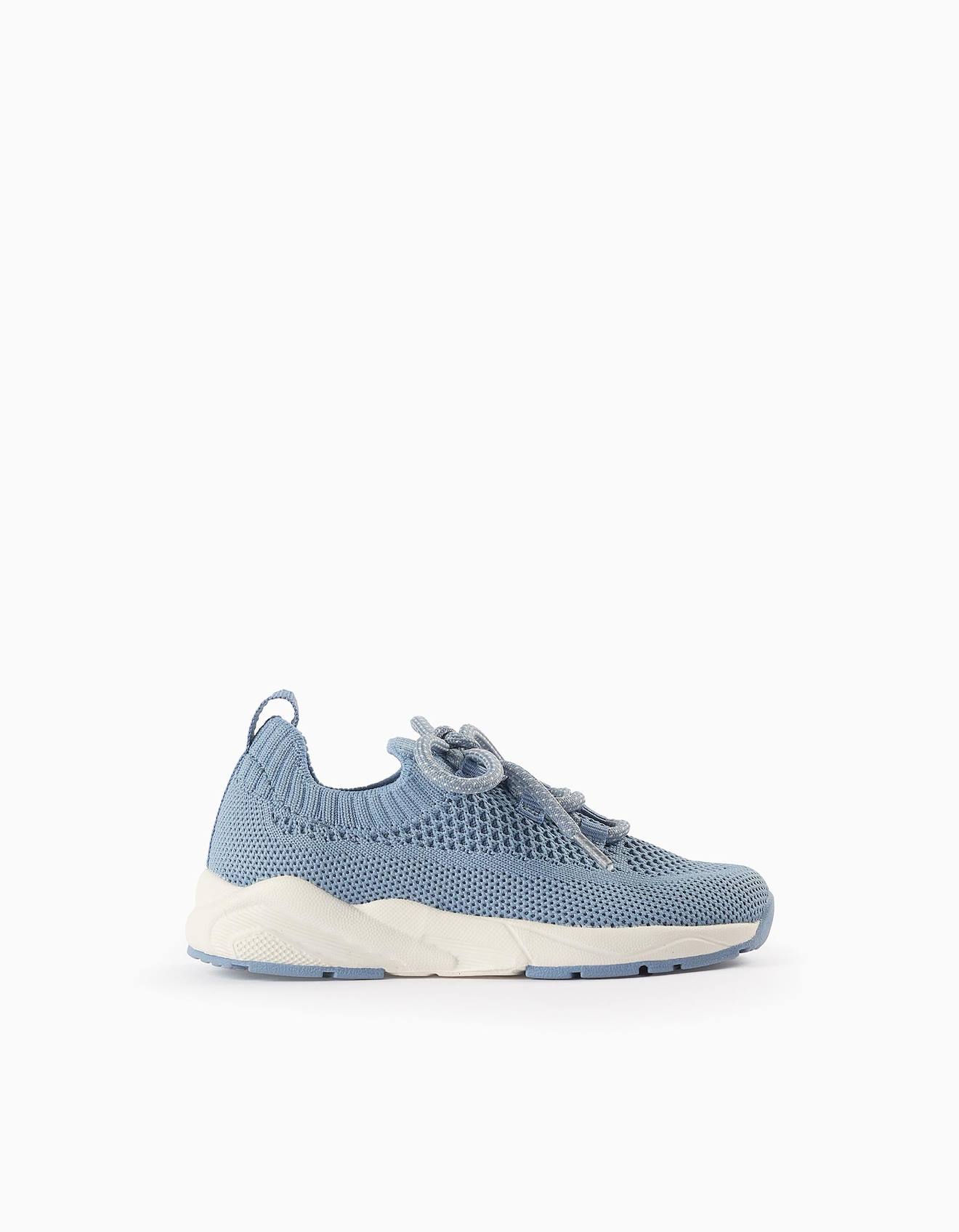 Baskets En Mesh Bleu Clair