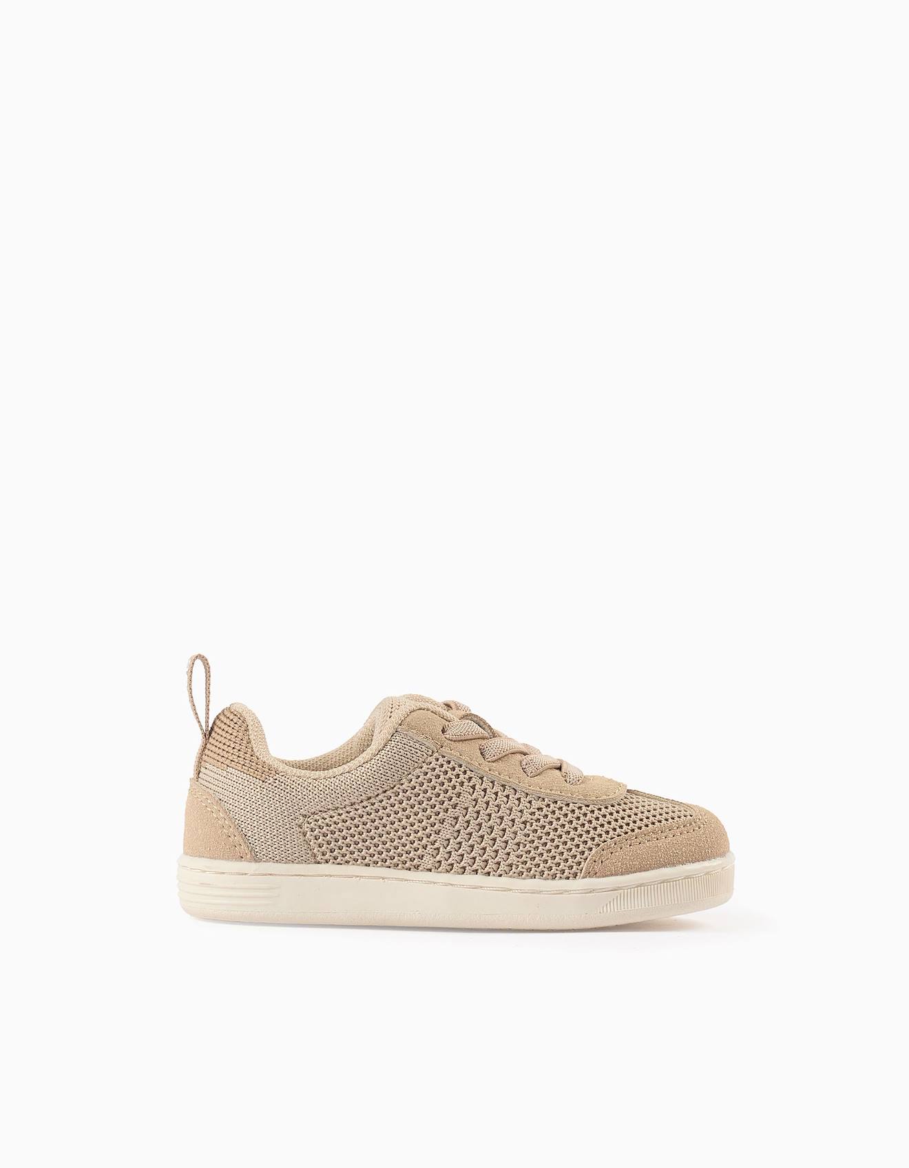 Baskets En Mesh Beige Clair