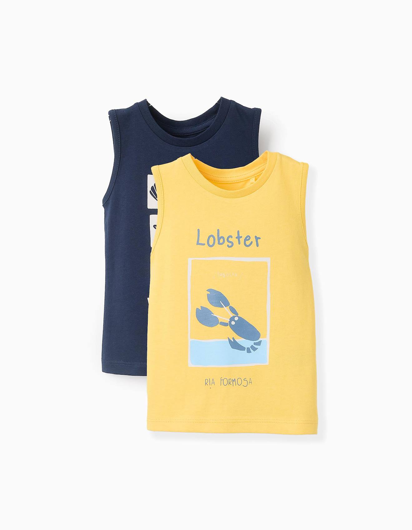 Pack 2 Débardeurs En Coton Jaune