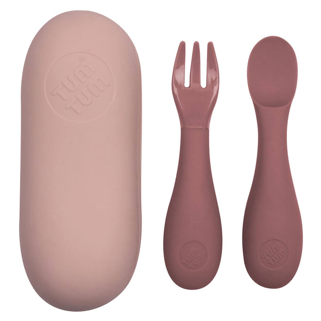 Set De Couverts En Silicone Rose Multi-coloured