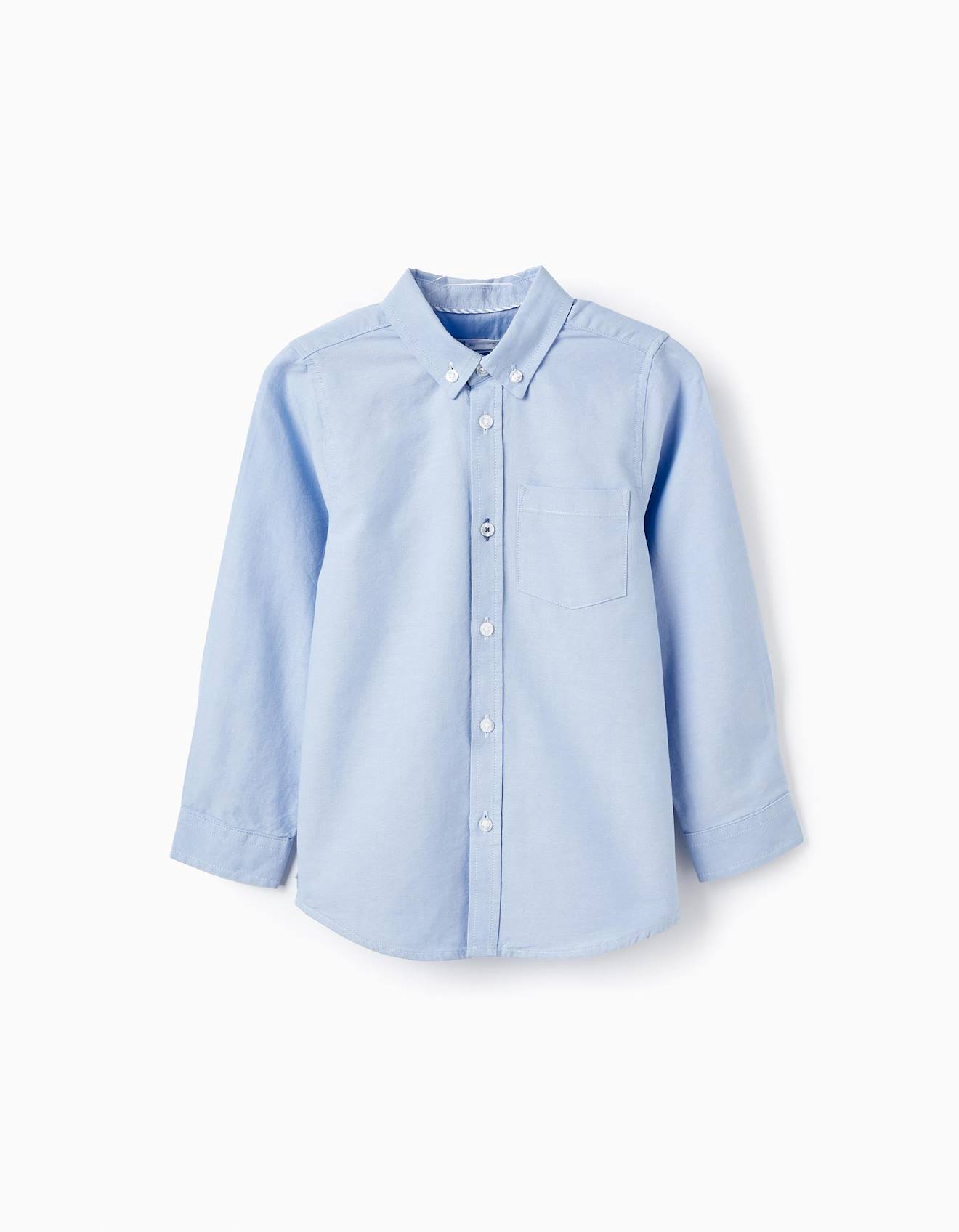 Chemise En Coton Bleu Clair