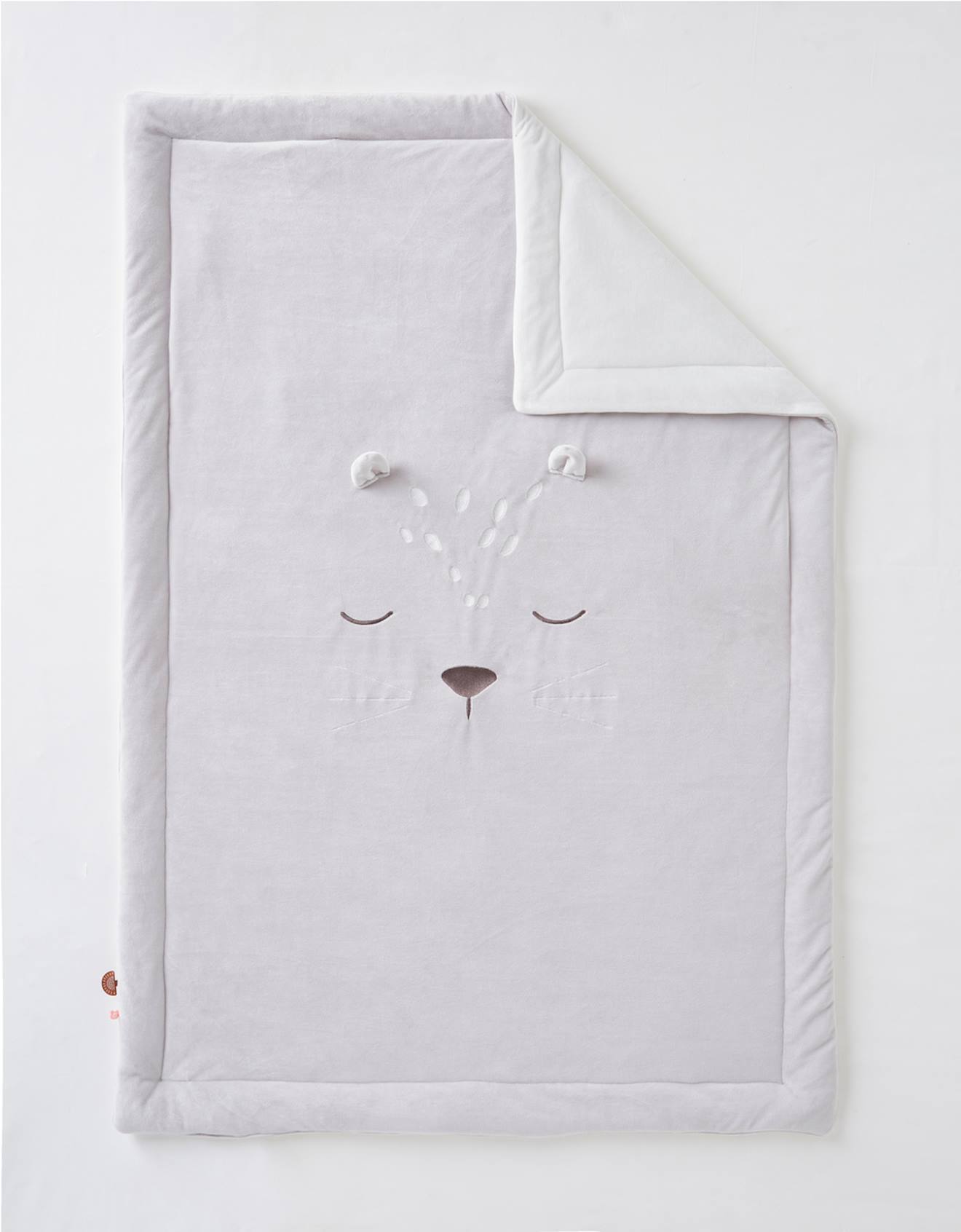 Couverture Kendi En Veloudoux Gris