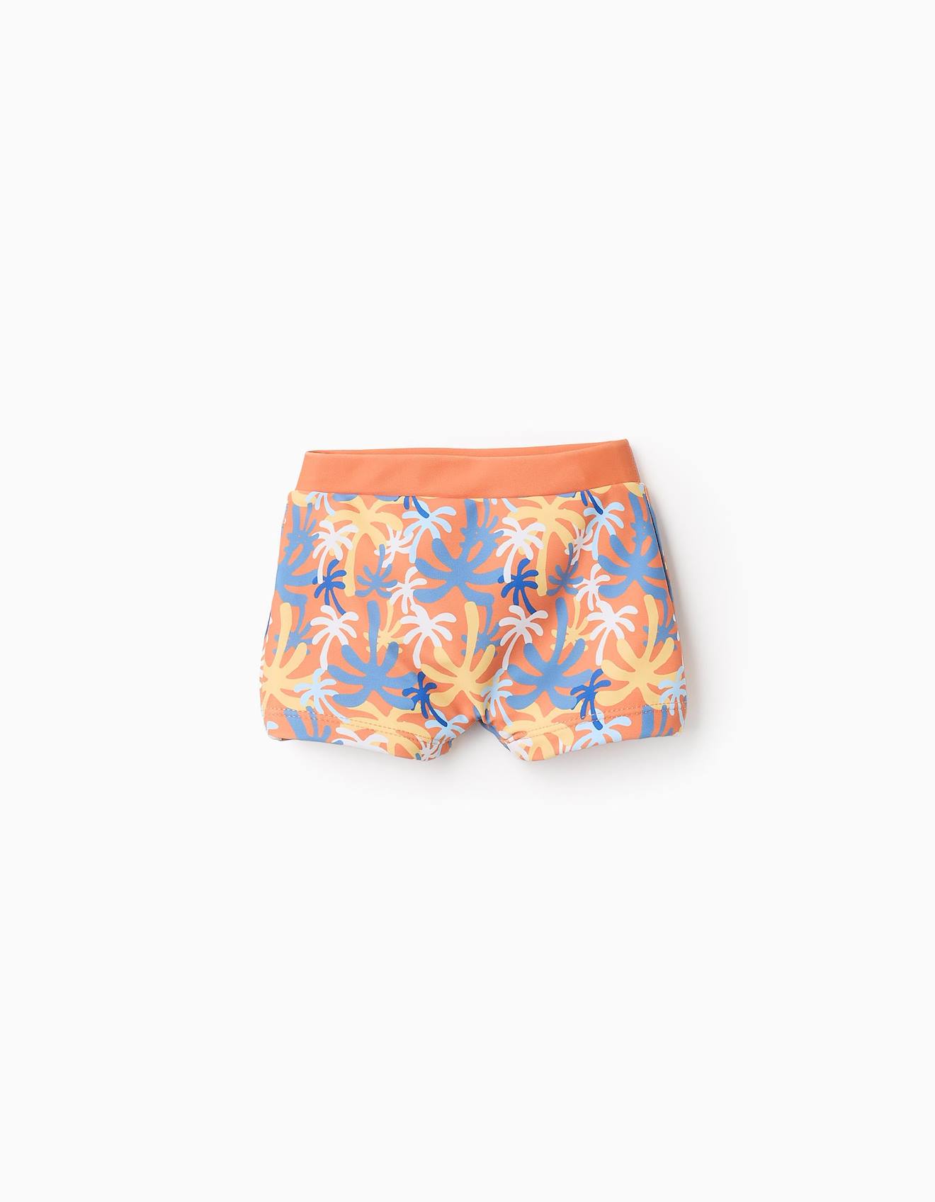 Short De Bain Avec Motif Orange Clair