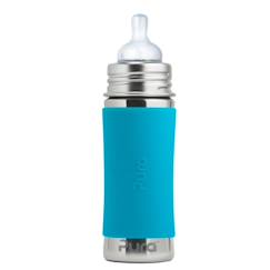Puériculture-Repas-Biberon en inox 325 ml - aqua