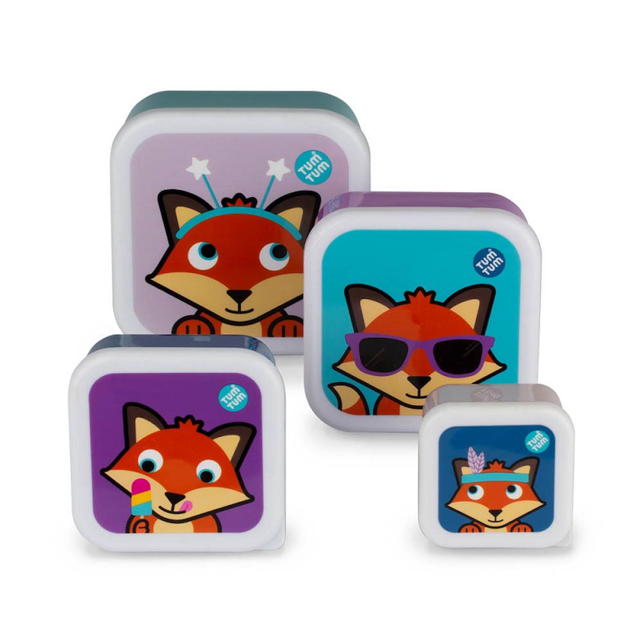 Lot De 4 Boites Gigognes Felicity Fox Multi-coloured