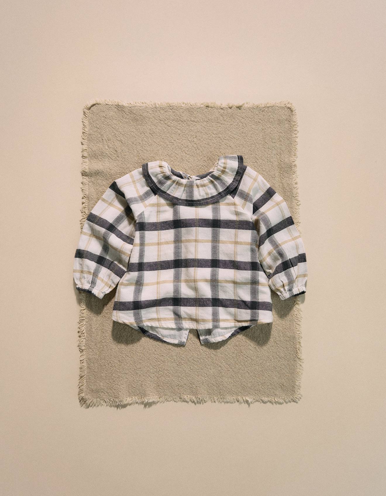 Chemise En Coton À Carreaux Brothers & Sisters Beige