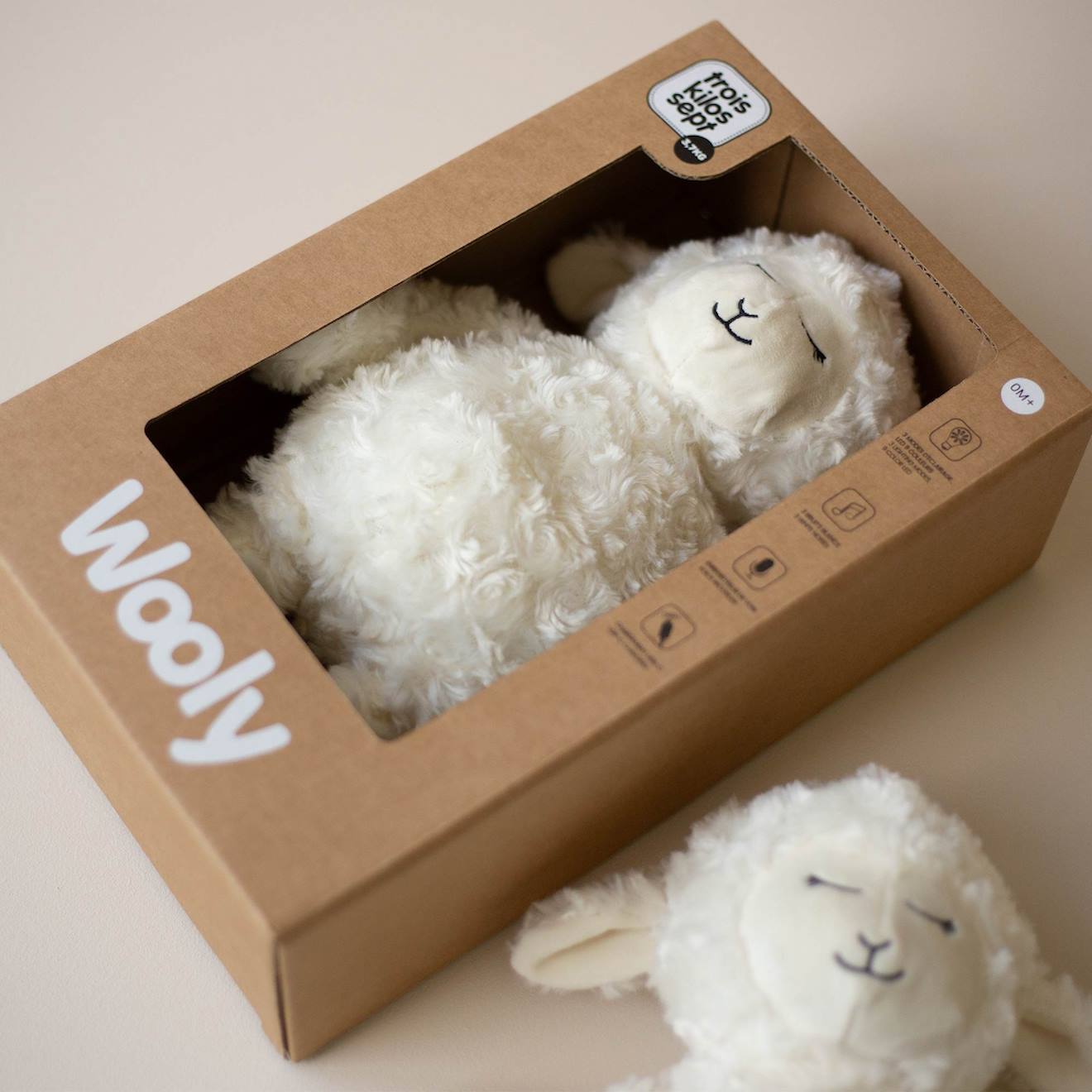 Veilleuse Musicale Wooly - Bruits Blancs Blanc (Trois Kilos Sept) - Image 2