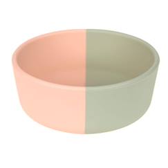 Puériculture-Repas-Bol en silicone - happy fruits - cerise