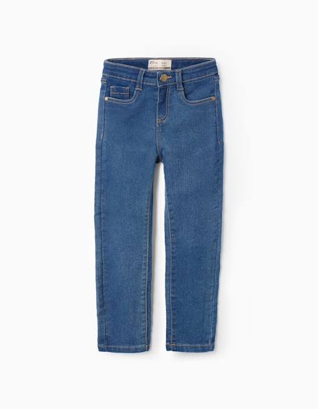 Fille-Pantalon-Jean flexible