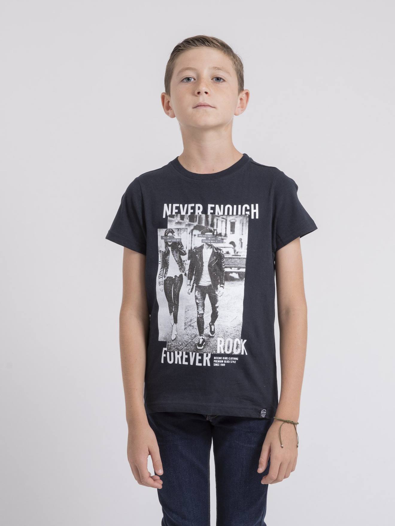 T-shirt Col Rond Pur Coton Jamijel Garçon Antra