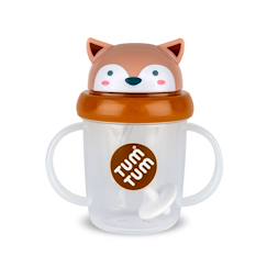 -Tasse anti fuite + paille lestée renard - v3