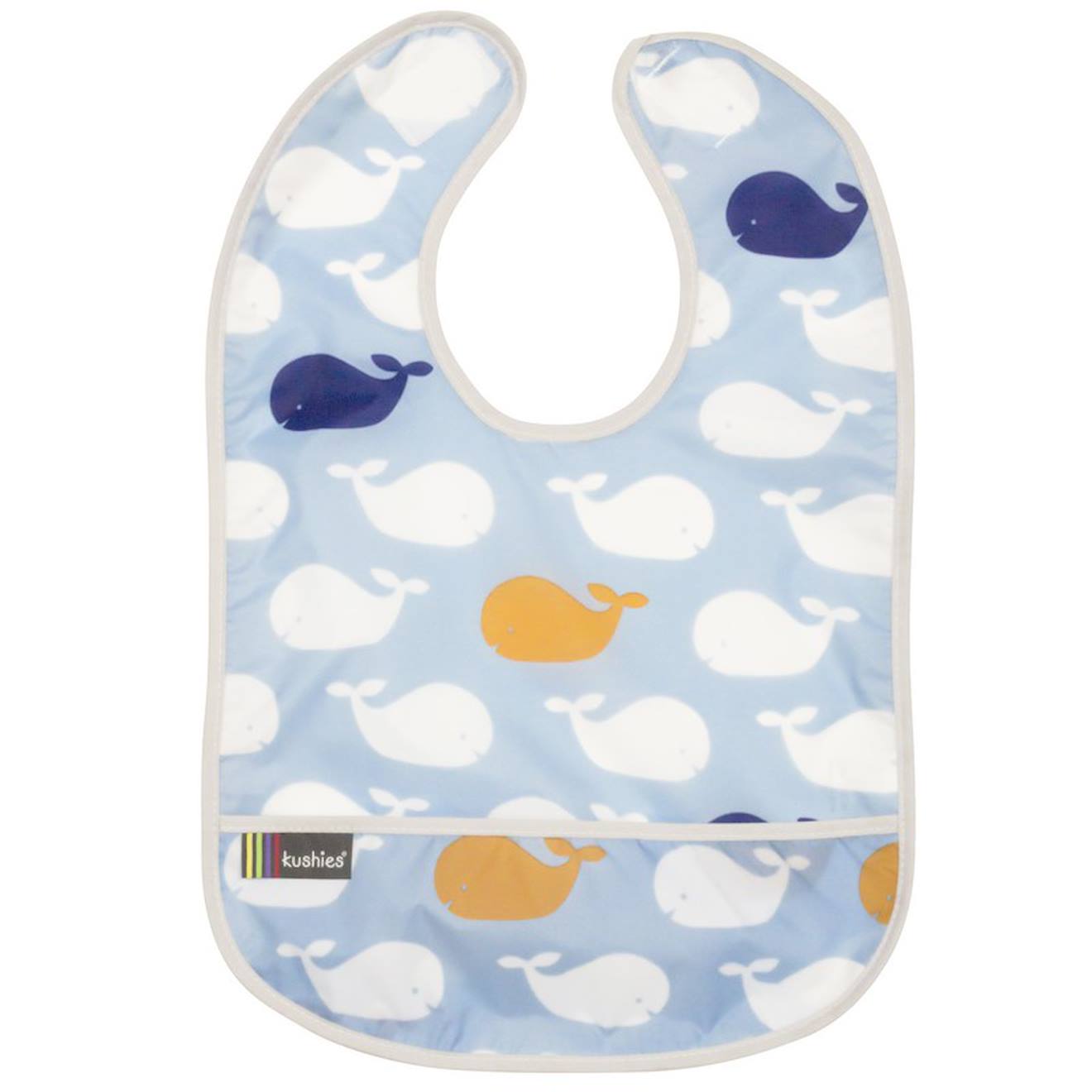 Bavoir 12-36 Mois Whales Bleu