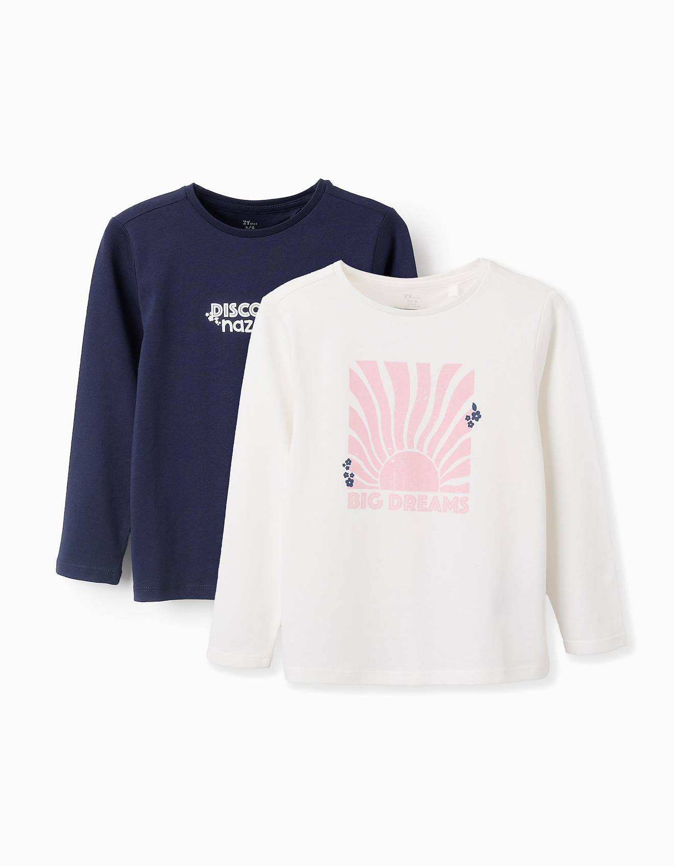 Pack 2 T-shirts À Manches Longues Blanc