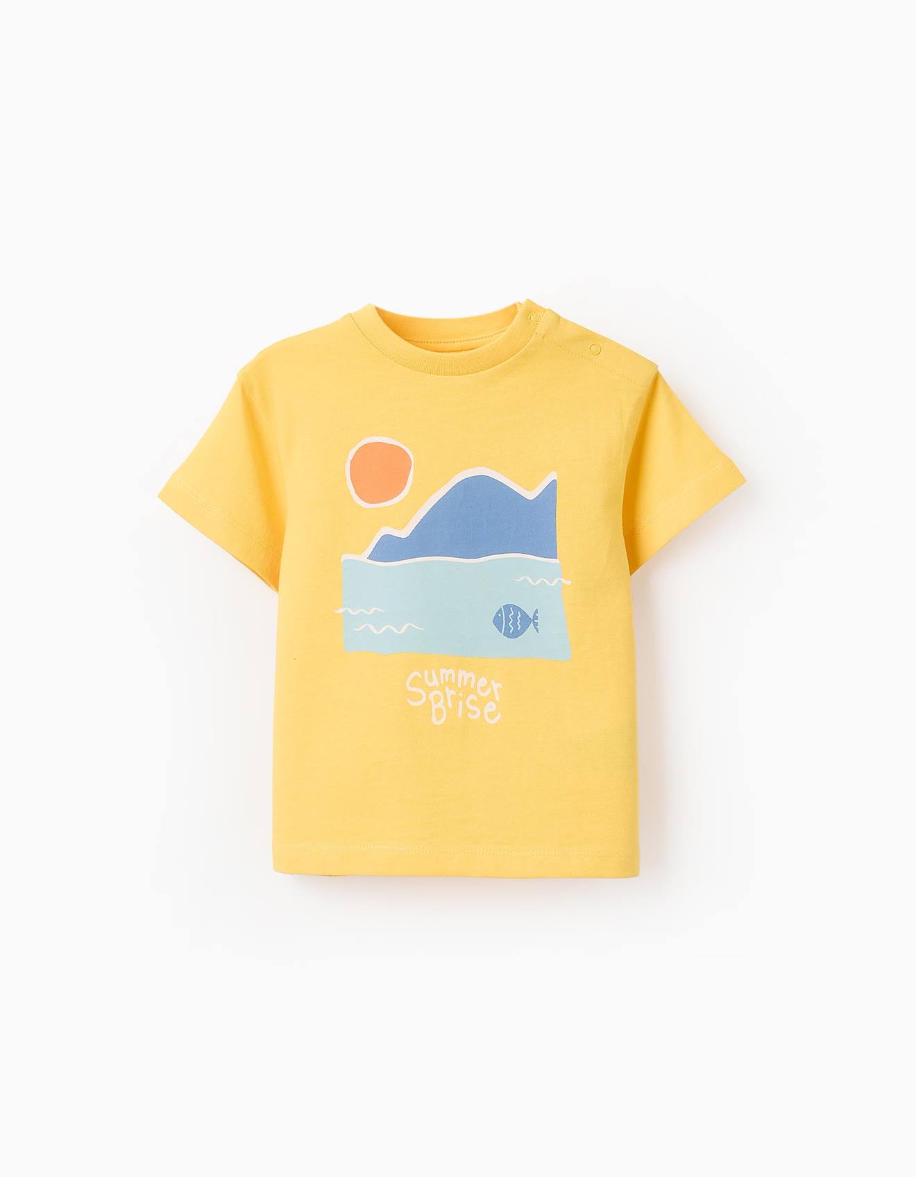 T-shirt De Coton Jaune