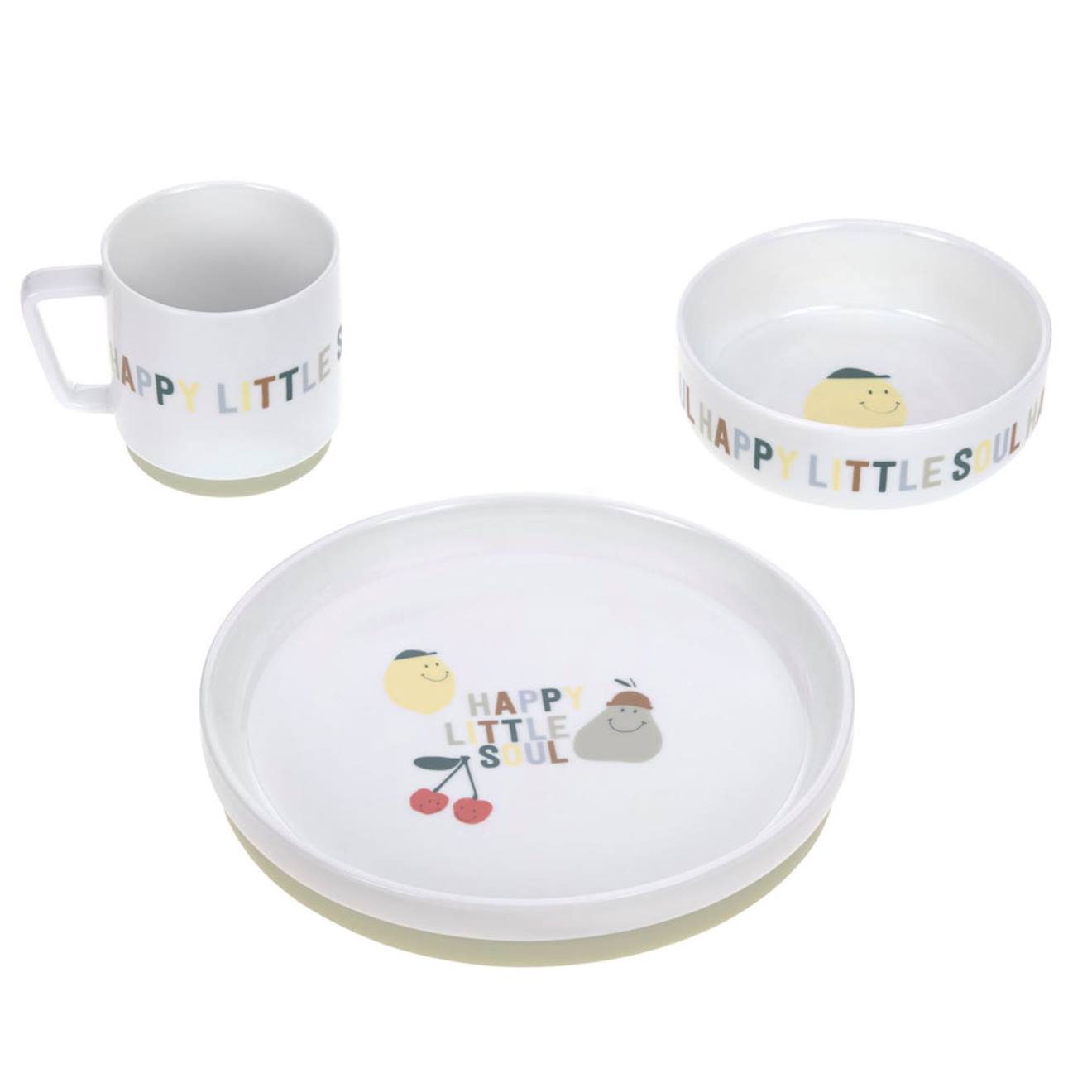 Coffret Repas En Porcelaine Happy Fruits Multi-coloured