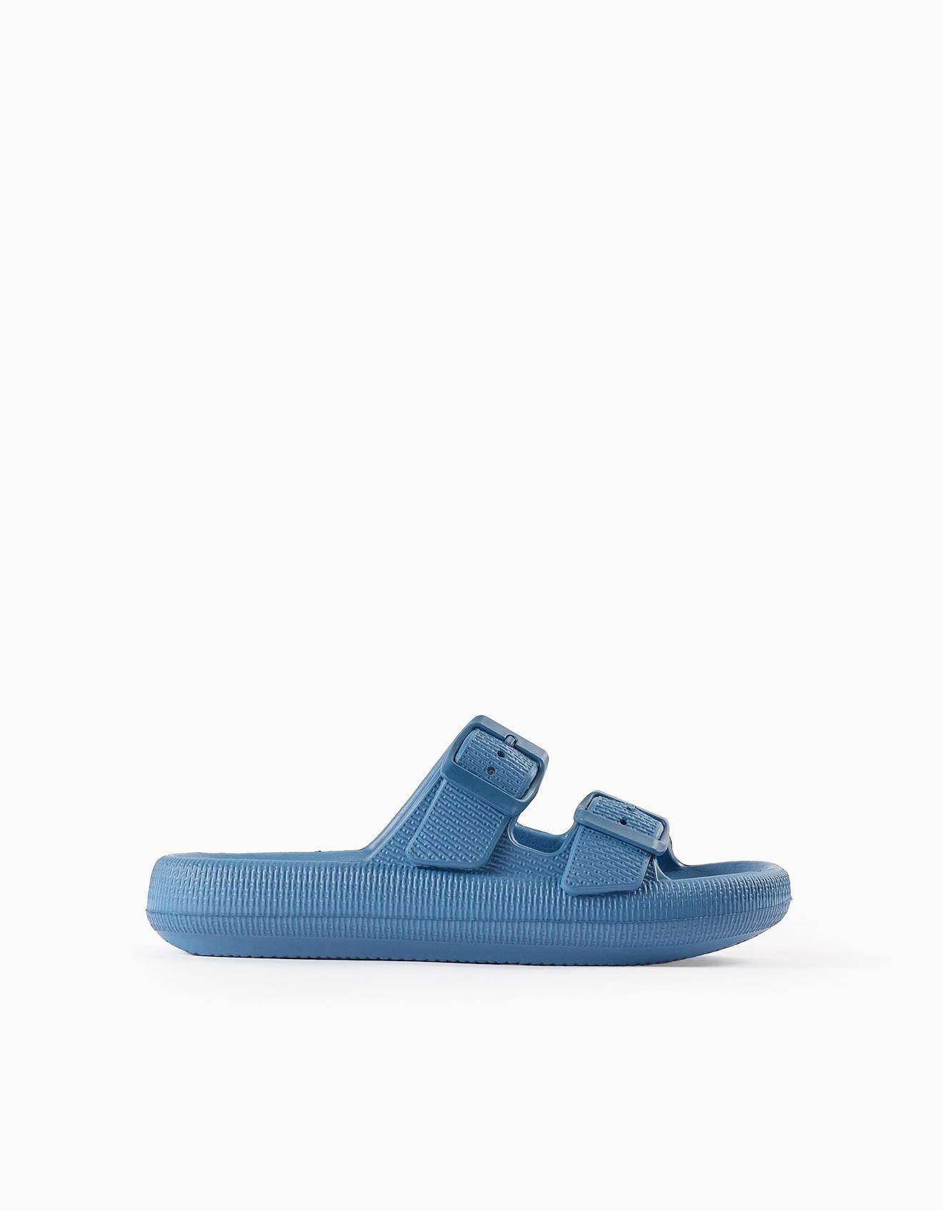 Tongs En Caoutchouc Légers Bleu