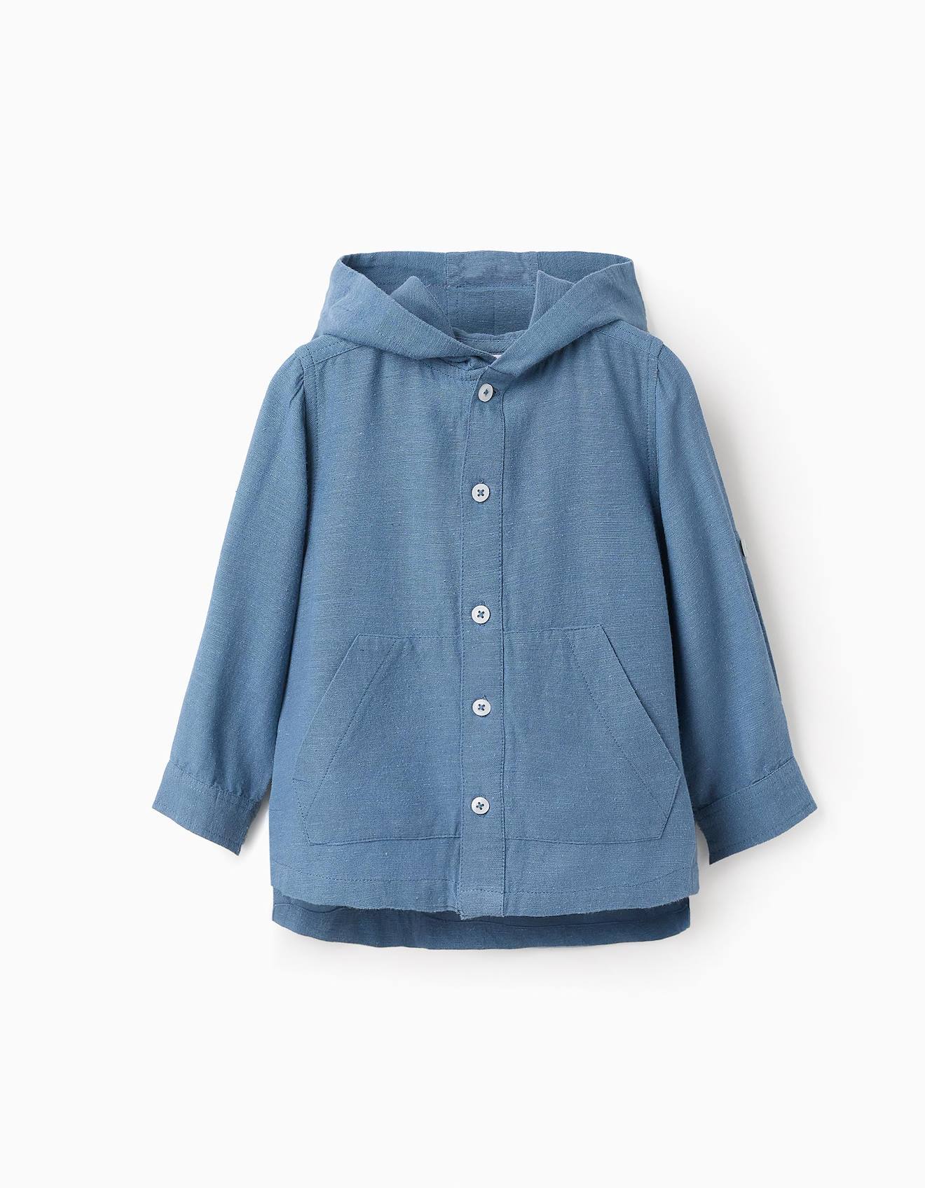 Chemise Avec Capuche Bleu