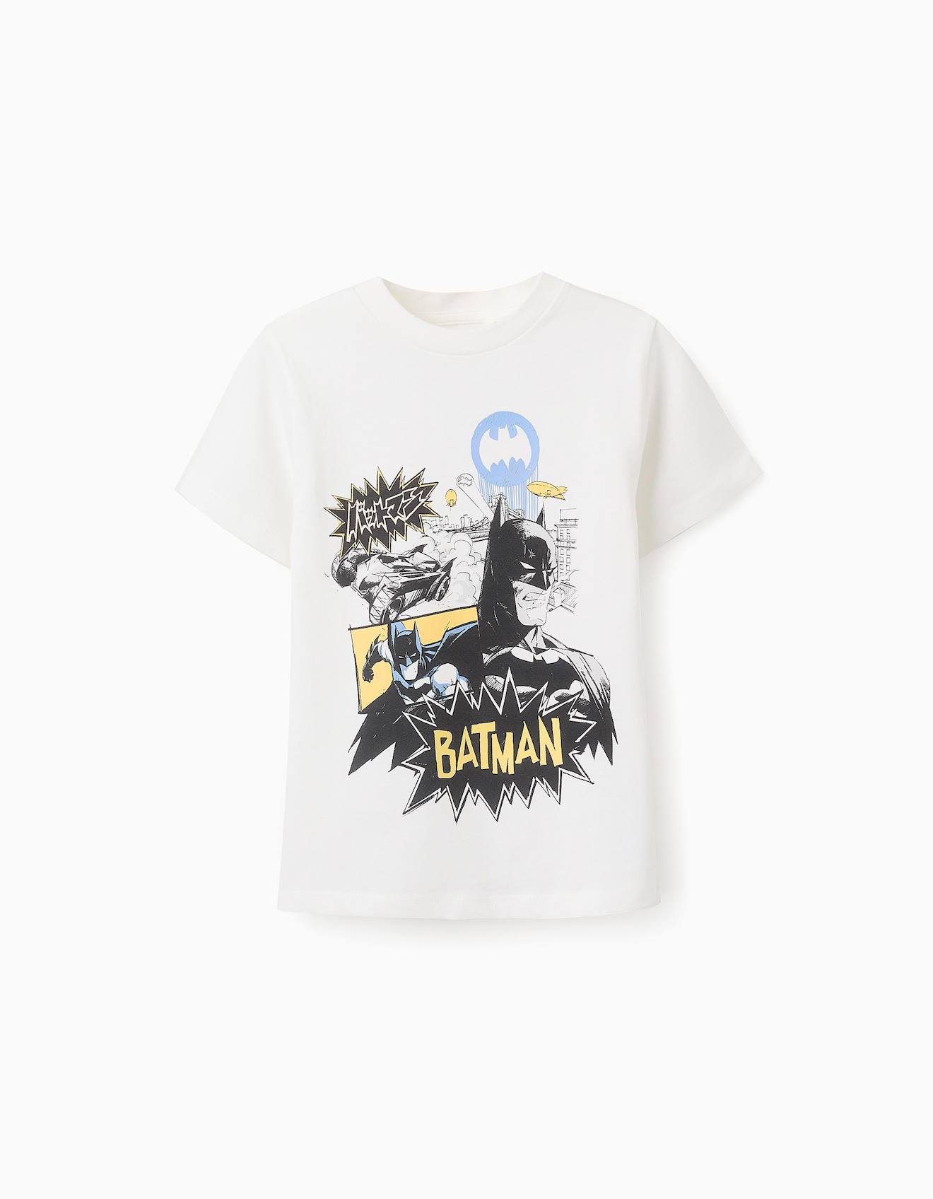 T-shirt En Coton Batman Blanc