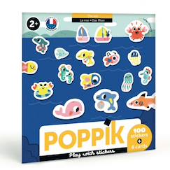 Jouet-Cartes et stickers animaux de la mer