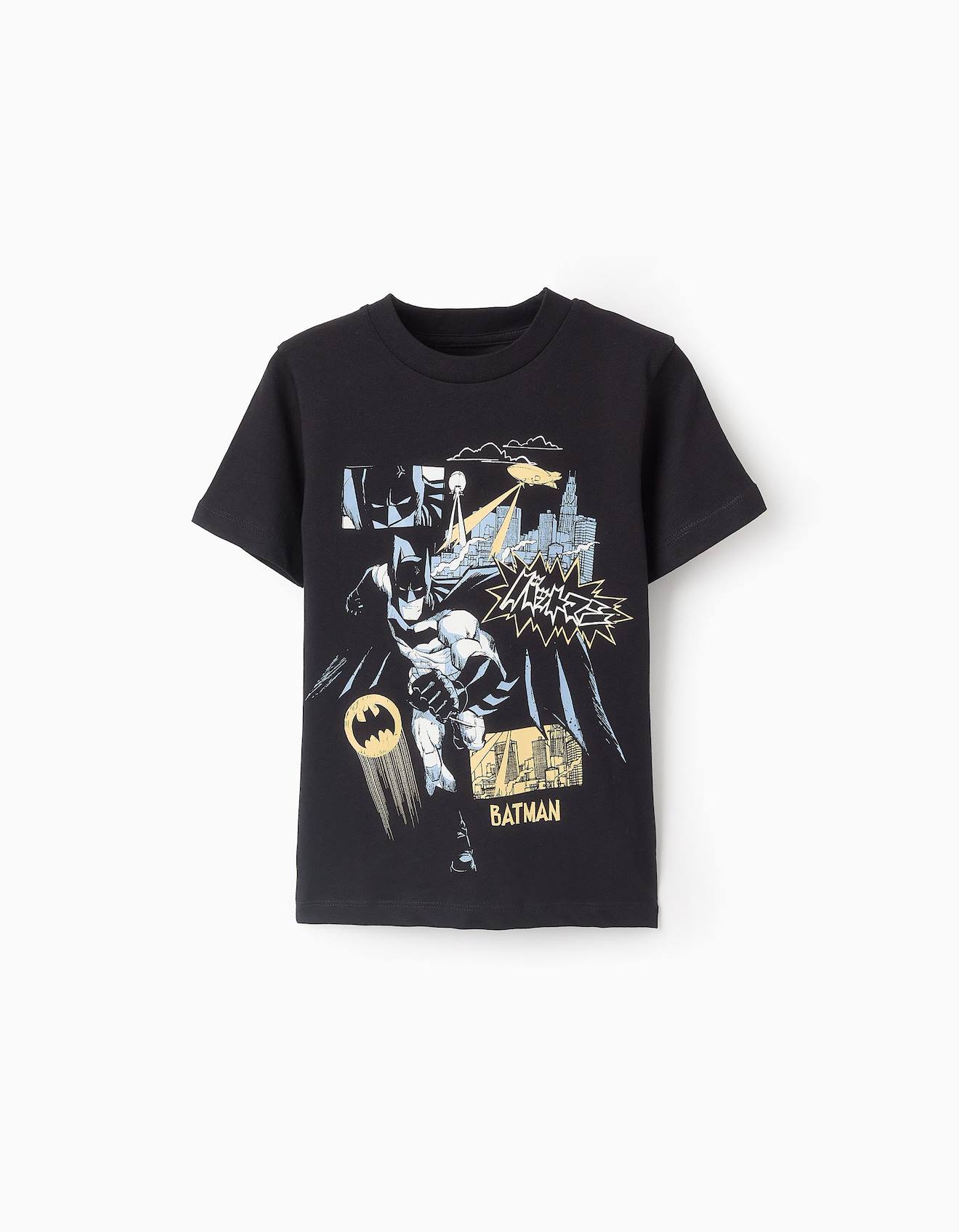 T-shirt En Coton Batman Noir