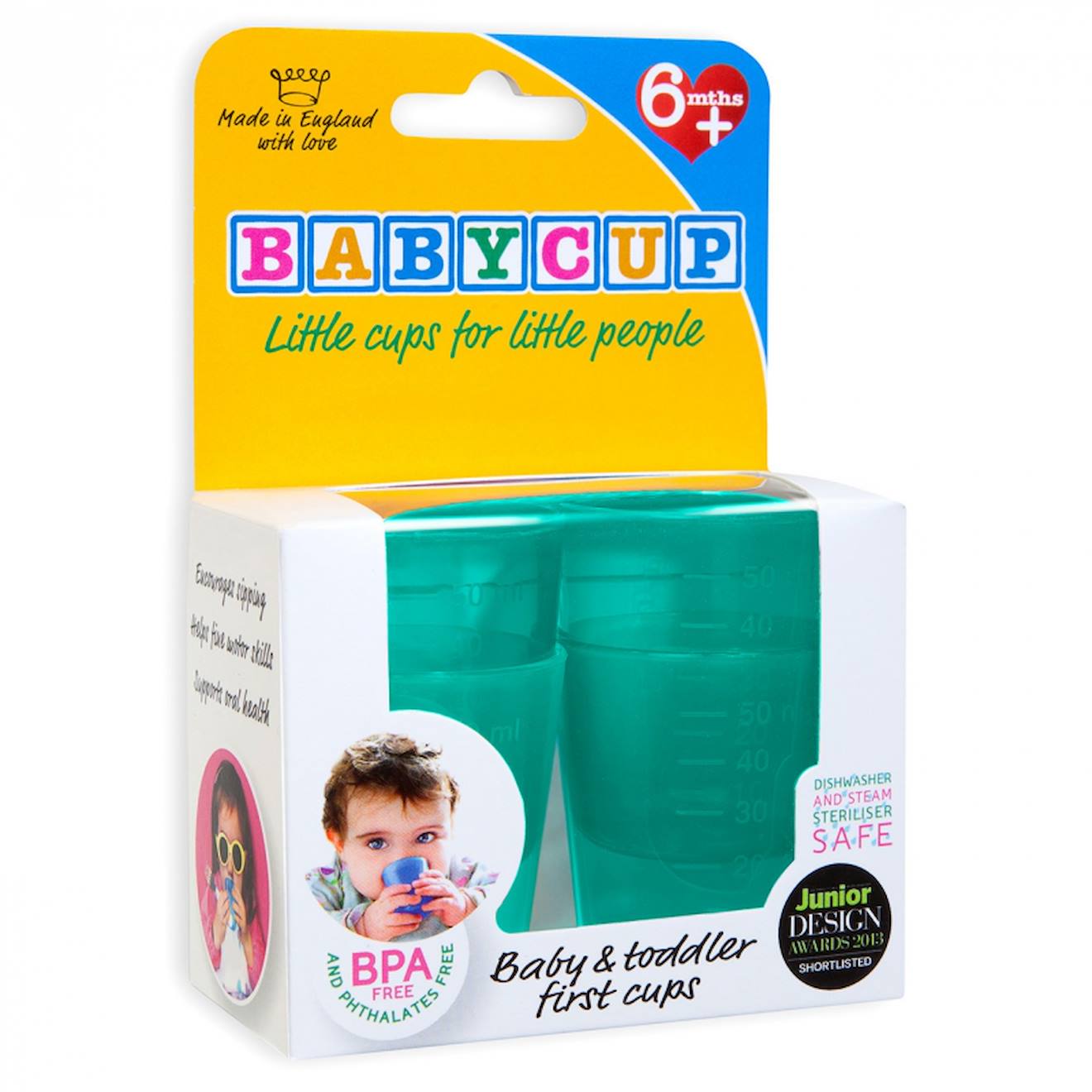 Lot De 4 Premières Tasses D'apprentissage Vert (Babycup) - Image 1
