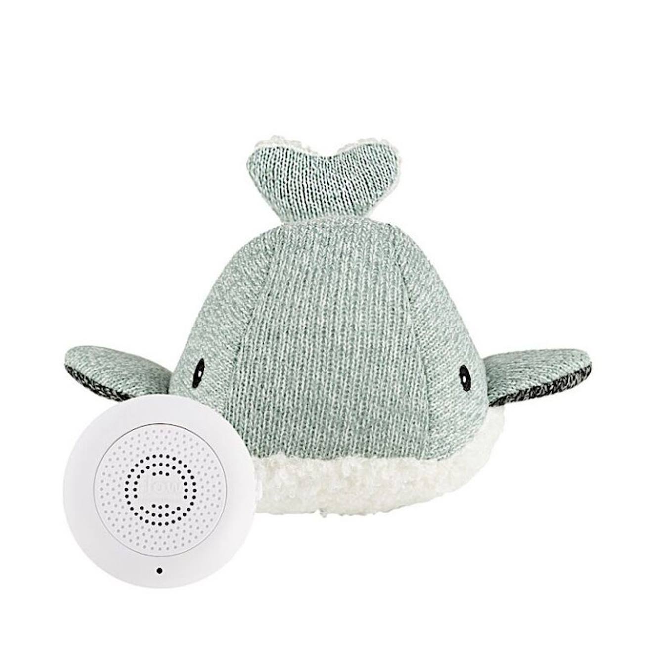 Peluche Bruit Blanc Moby La Baleine Verte Vert