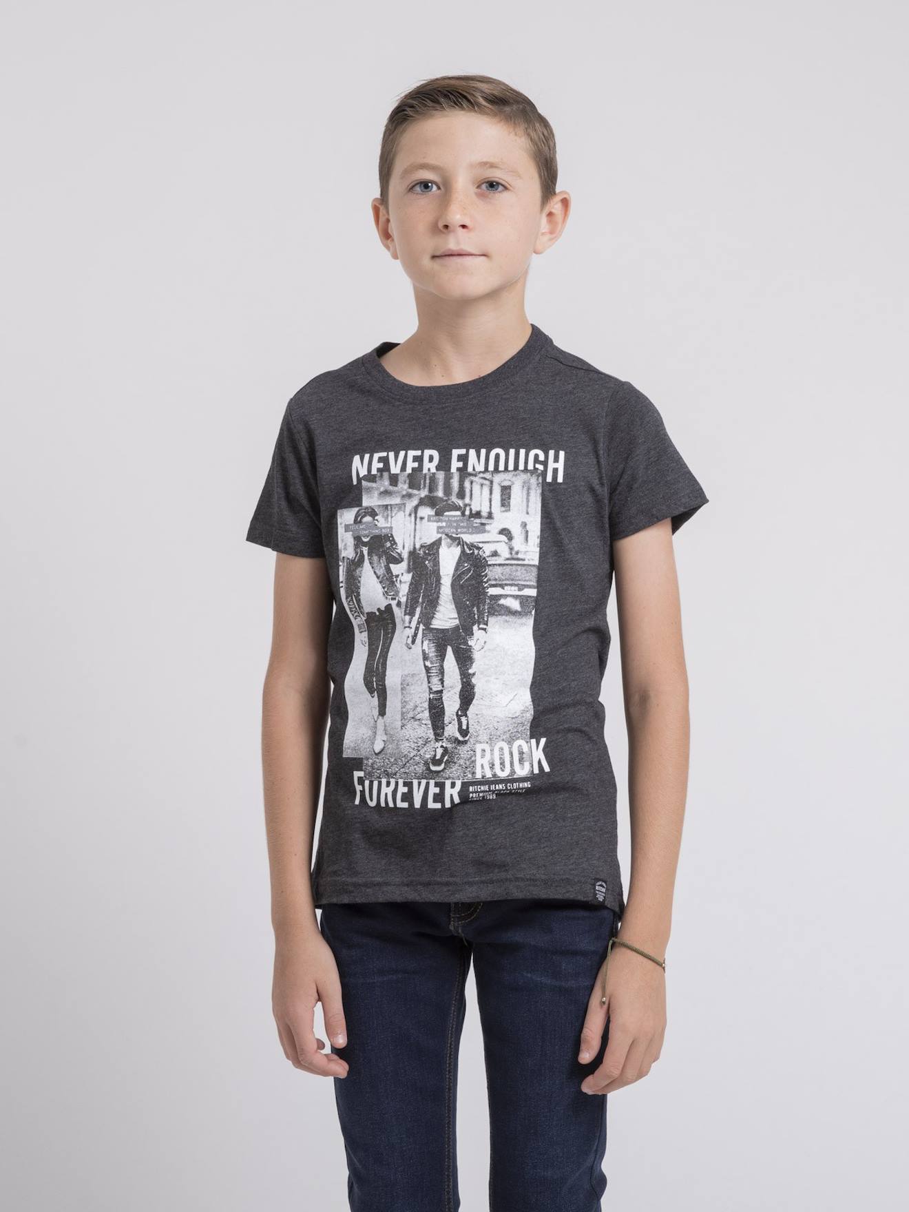T-shirt Col Rond Pur Coton Jamijel-j Bleu Marine