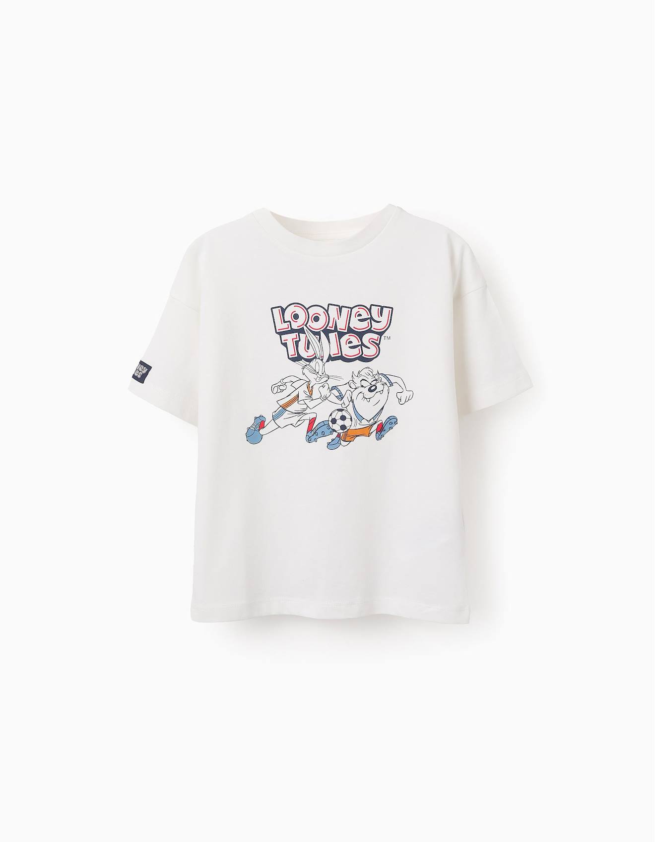 T-shirt Looney Tunes Blanc