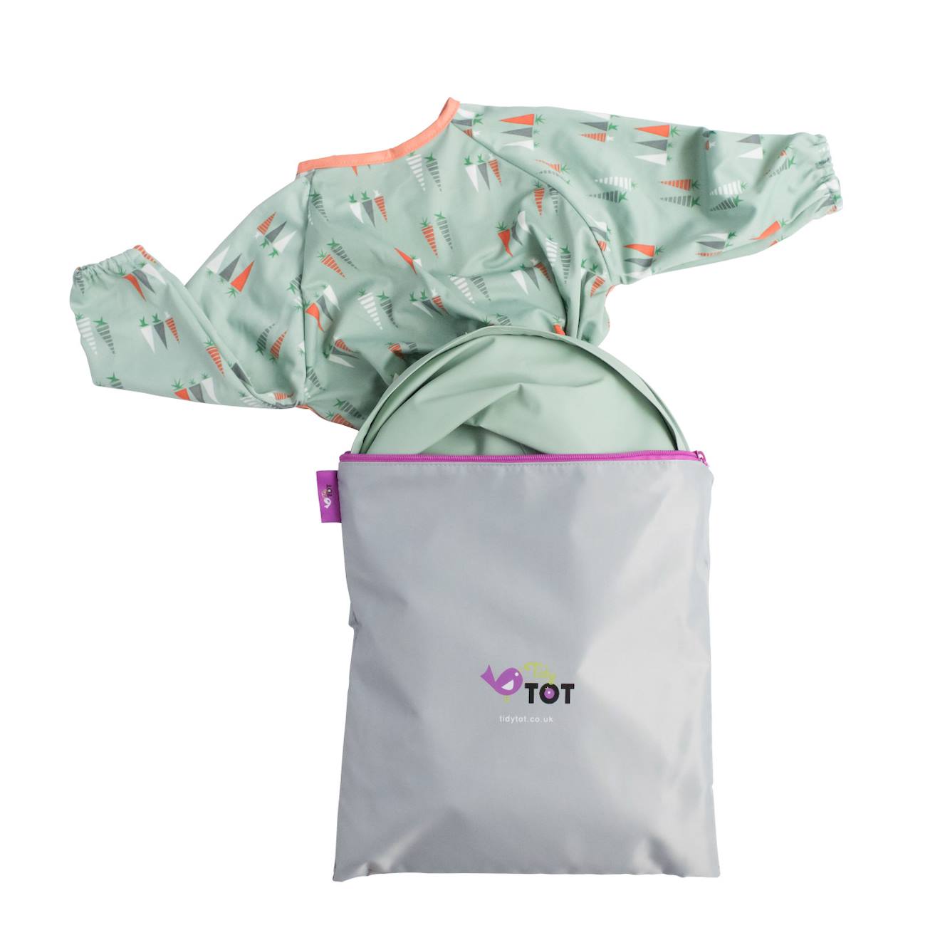 Kit Bavoir Et Plateau Transportable Sage Green Vert