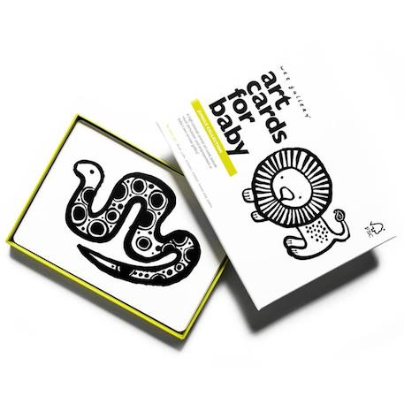 Wee Gallery - Boîte De 6 Cartes Imagier En Noir Et Blanc - Jungle Multi-coloured
