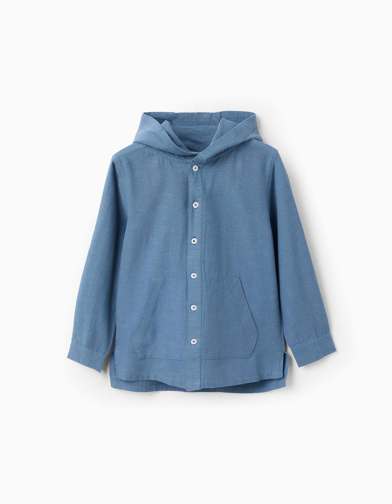Chemise Avec Capuche Bleu
