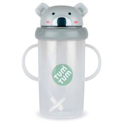 Puériculture-Grande tasse anti fuite + paille lestée koala - 300 ml