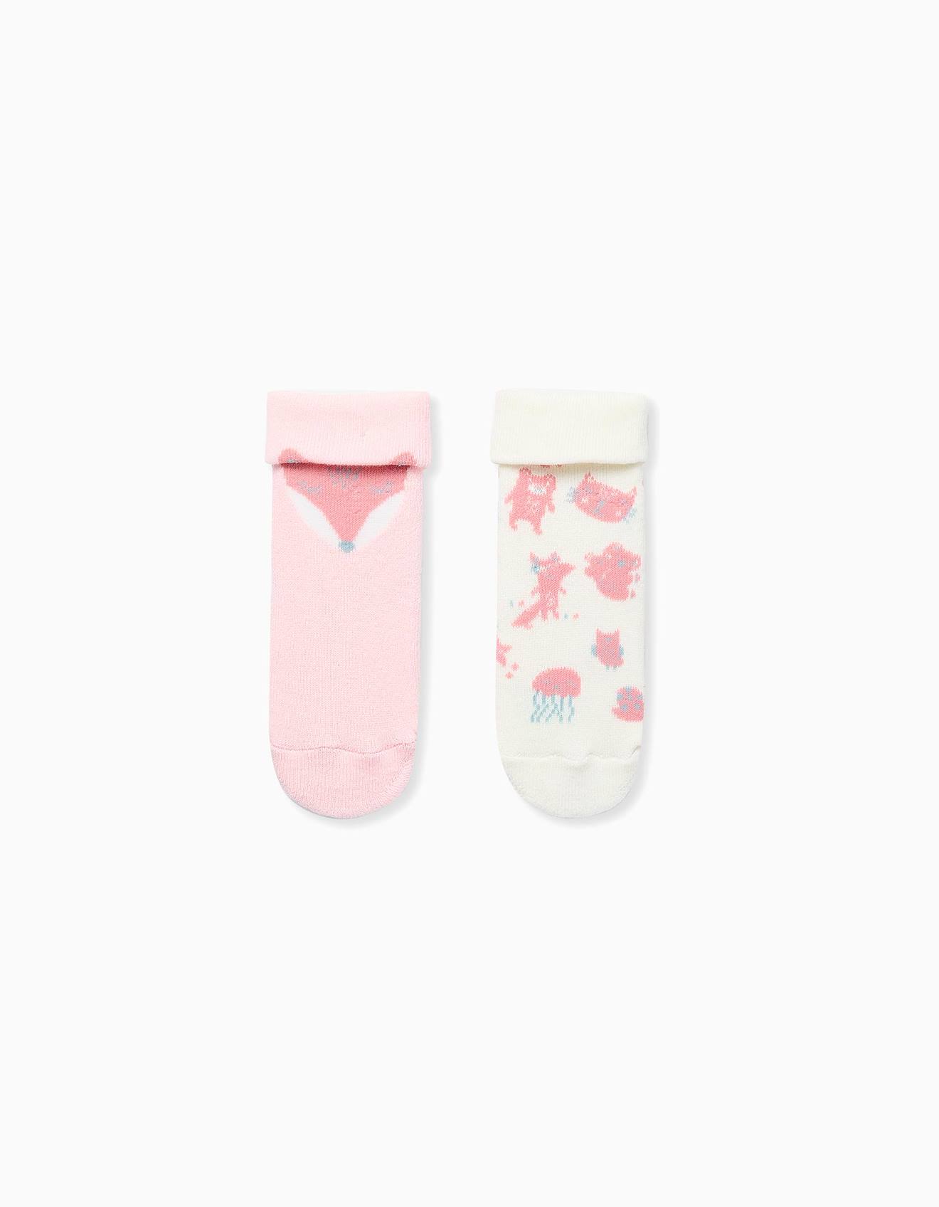 Pack 2 De Chaussettes Antidérapantes Multicolore