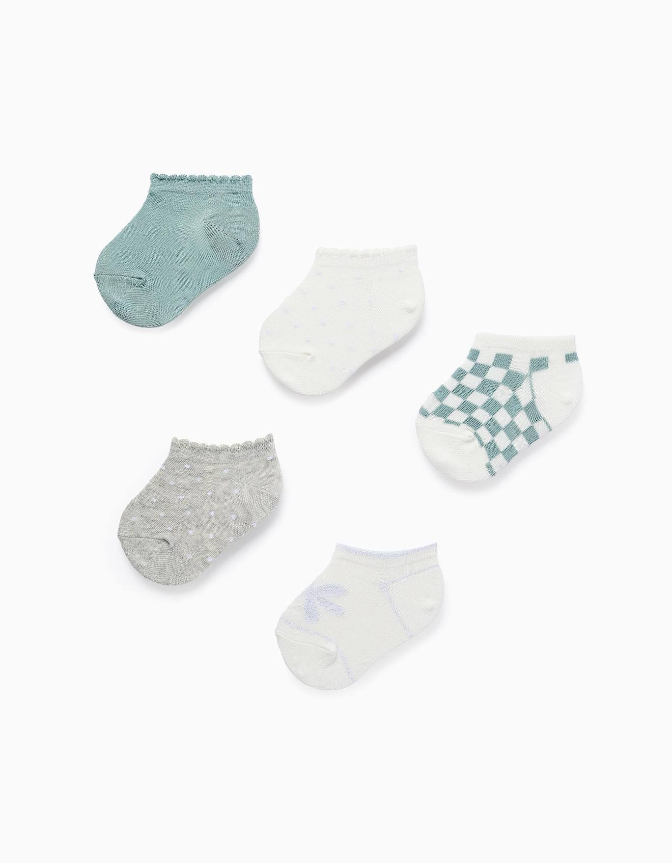 Pack 5 Paires De Socquettes En Fil De Lurex Multicolore