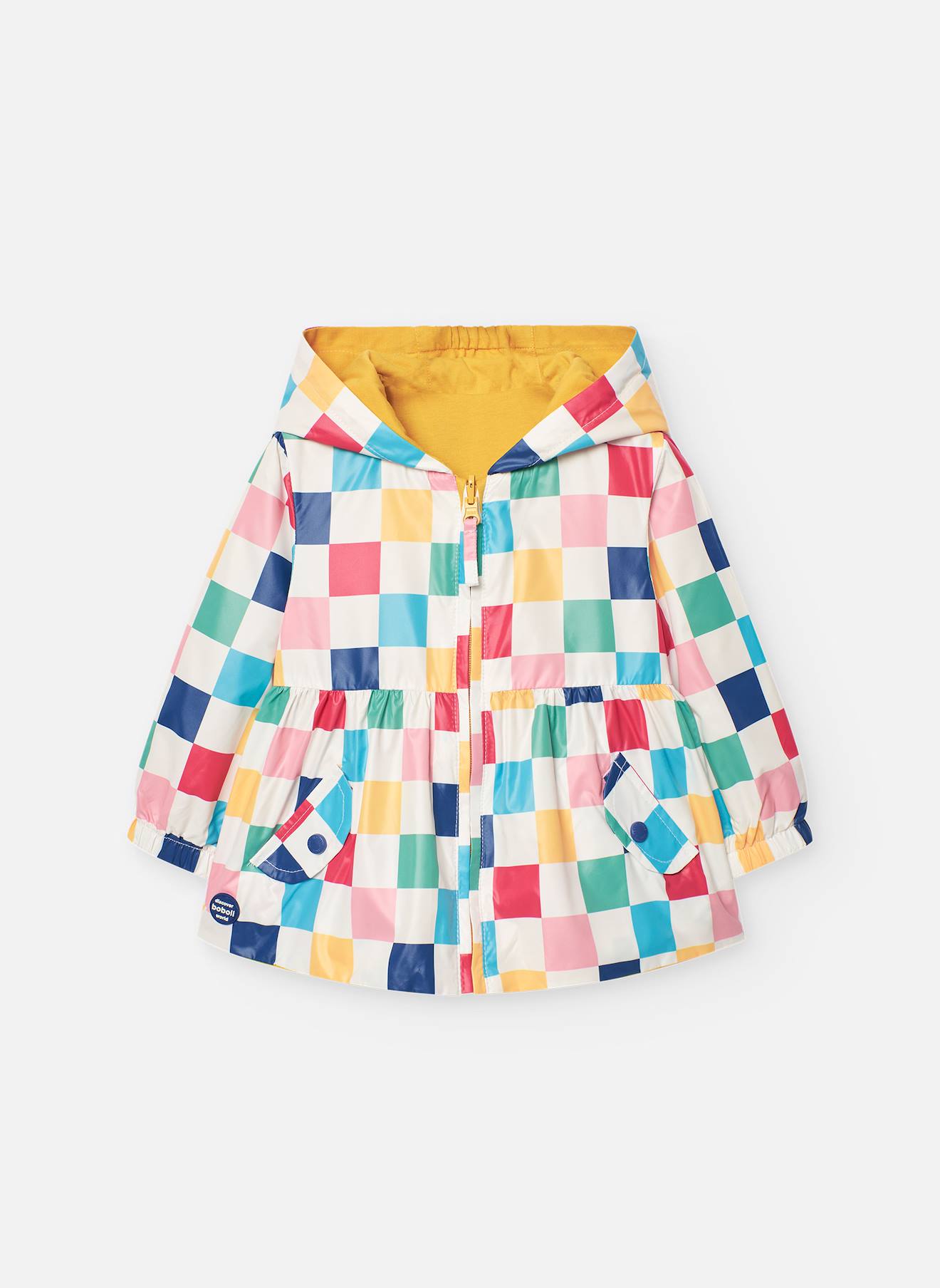 Parka Réversible Avec Capuche Et Fermeture Éclair Jaune