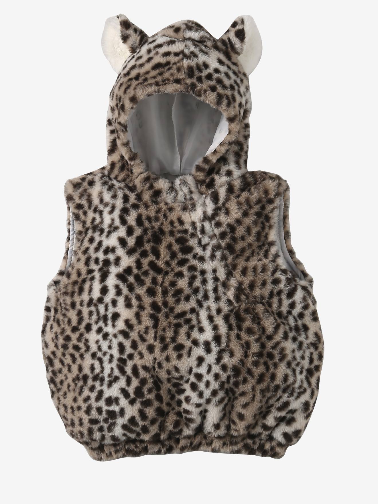 Déguisement bébé léopard beige