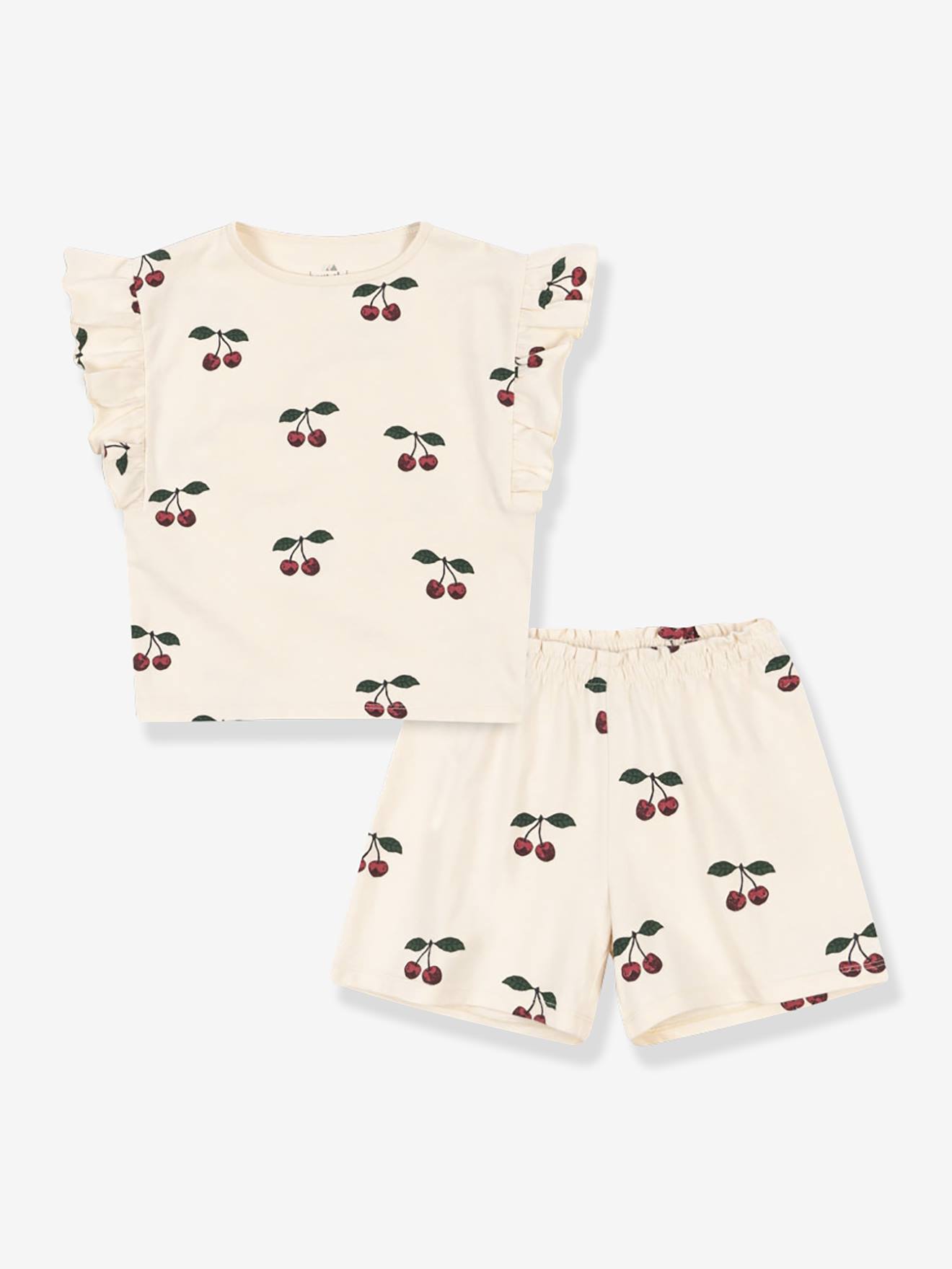 Ensemble t-shirt + short enfant Lin Set Gots écru Ensemble t-shirt + short enfant Lin Set Gots écru