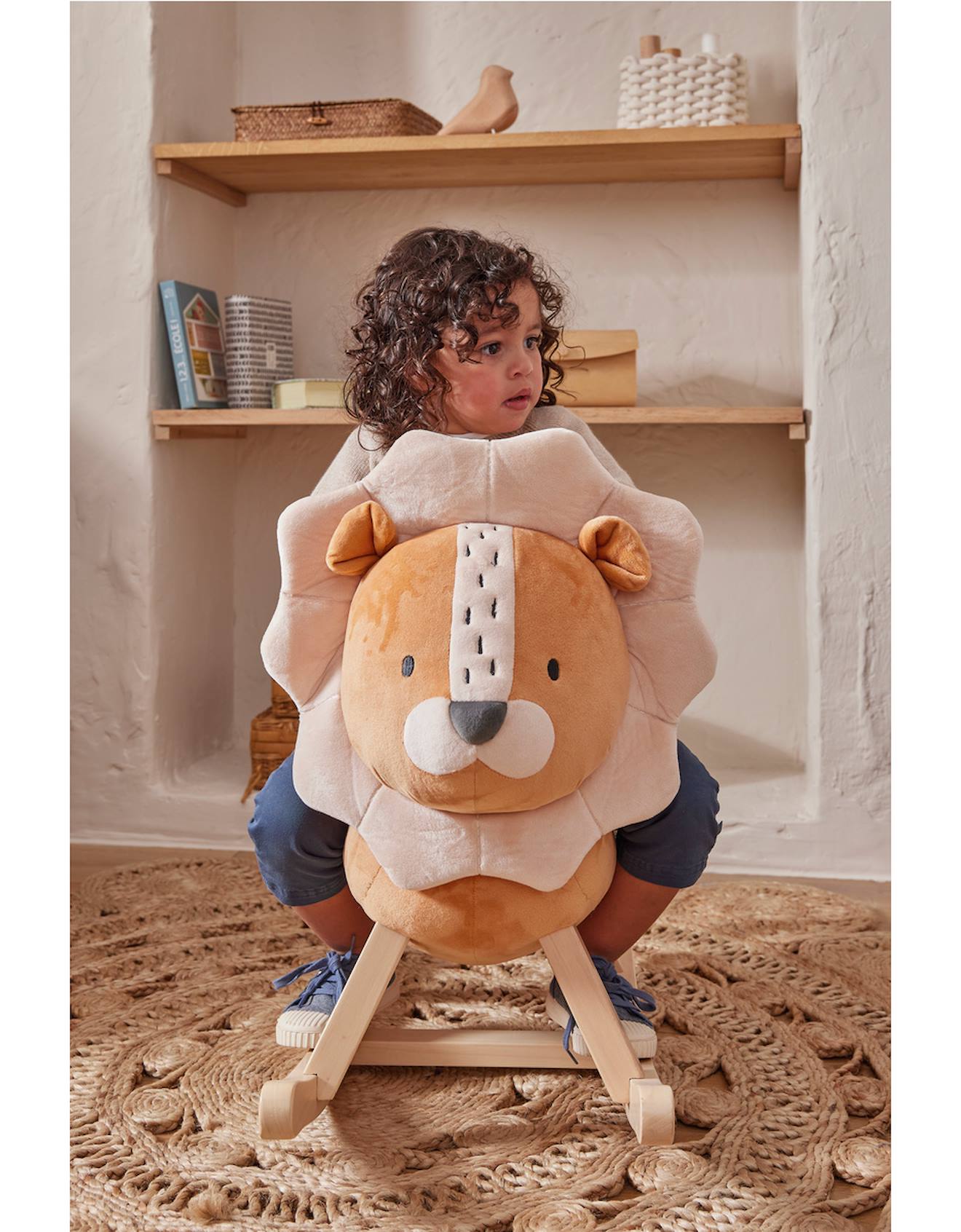 Bascule Pour Bébé - Lion Babou Marron