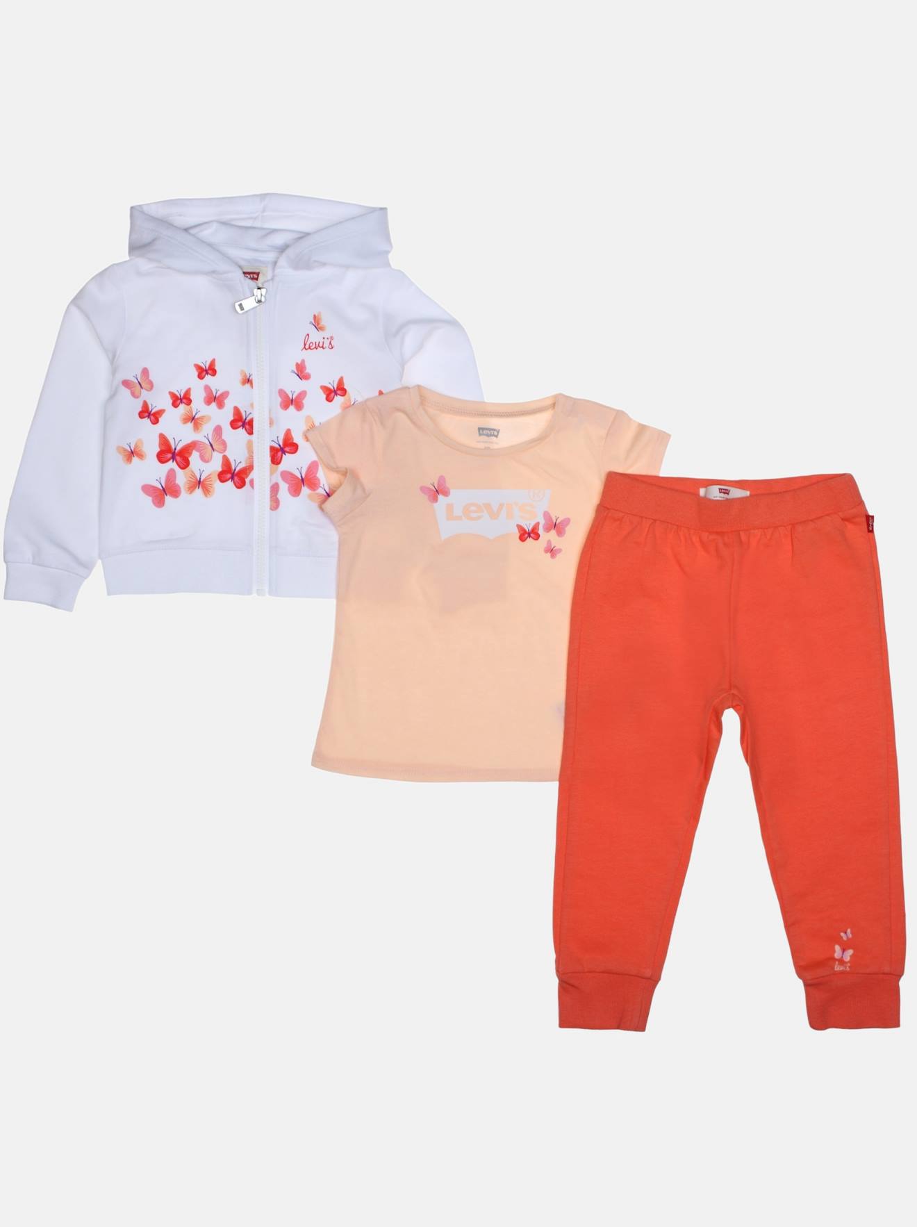 Ensemble 3 Pièces Blanc / Orange