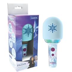Jouet-Karaoke microphone bluetooth/sans fil la reine des neiges avec effets sonores et lumineux