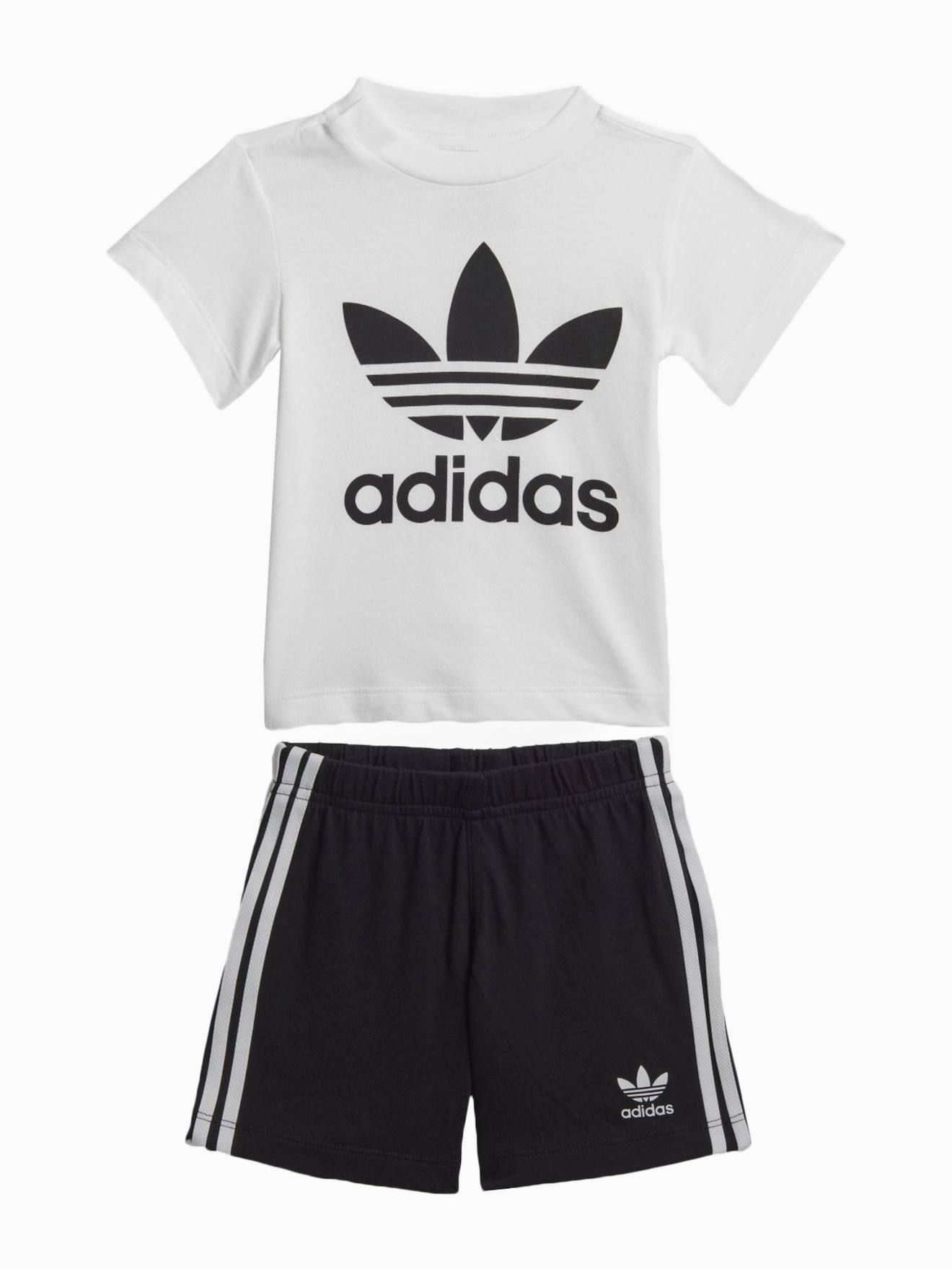 Ensemble Manches Courtes Blanc / Noir