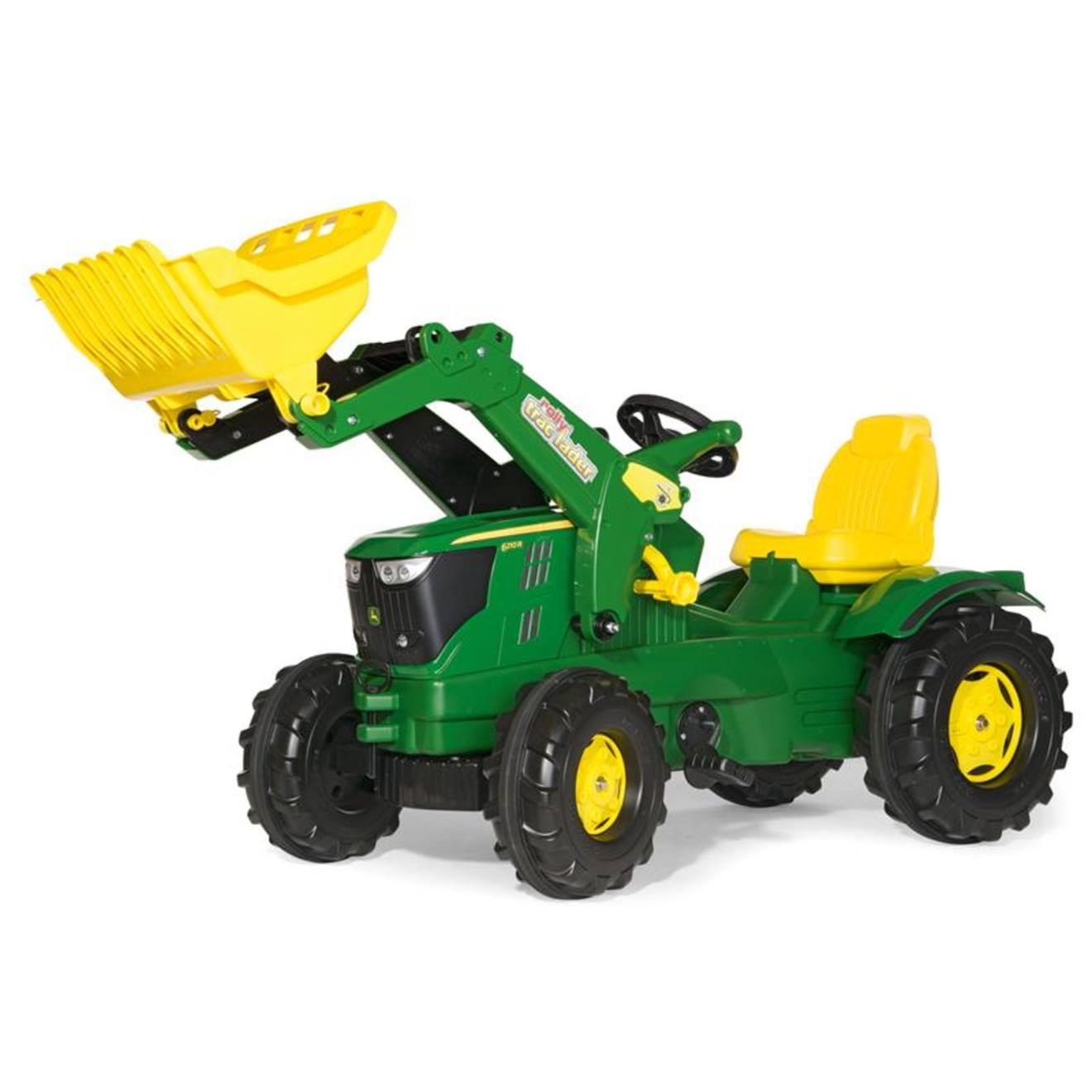 Rollyfarmtrac John Deere 6210r - Rollytrac Lader Vert Et Jaune
