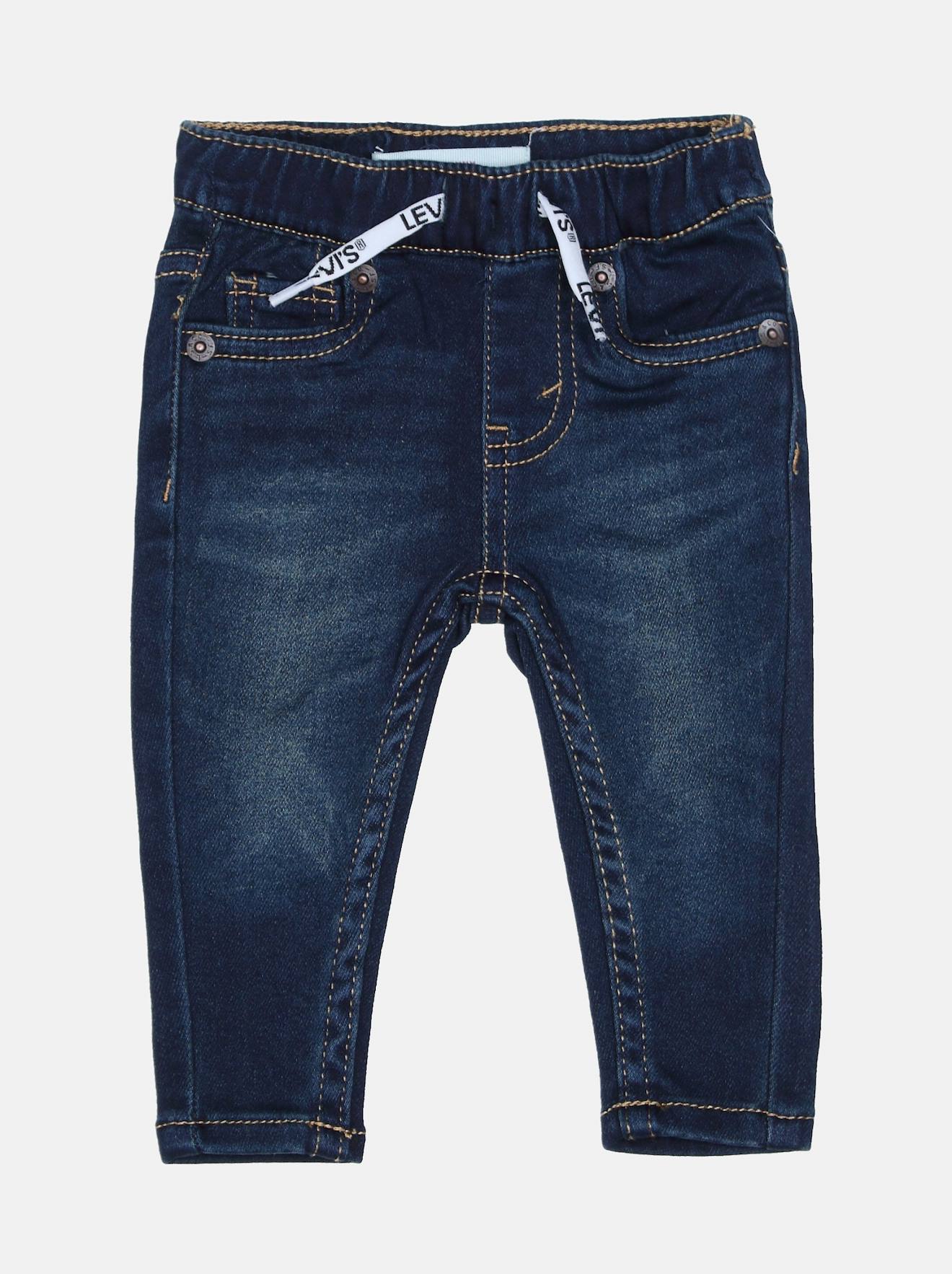 Jean Taille Élastique Bleu 12098