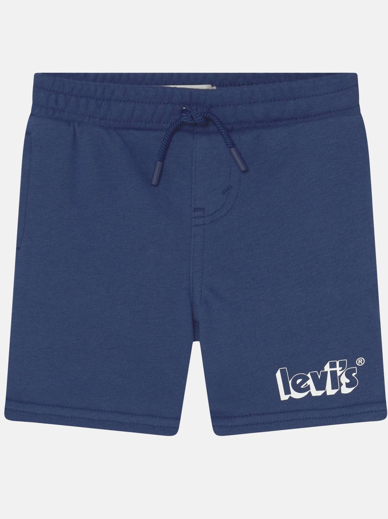 Short Taille Élastique Bleu Foncé