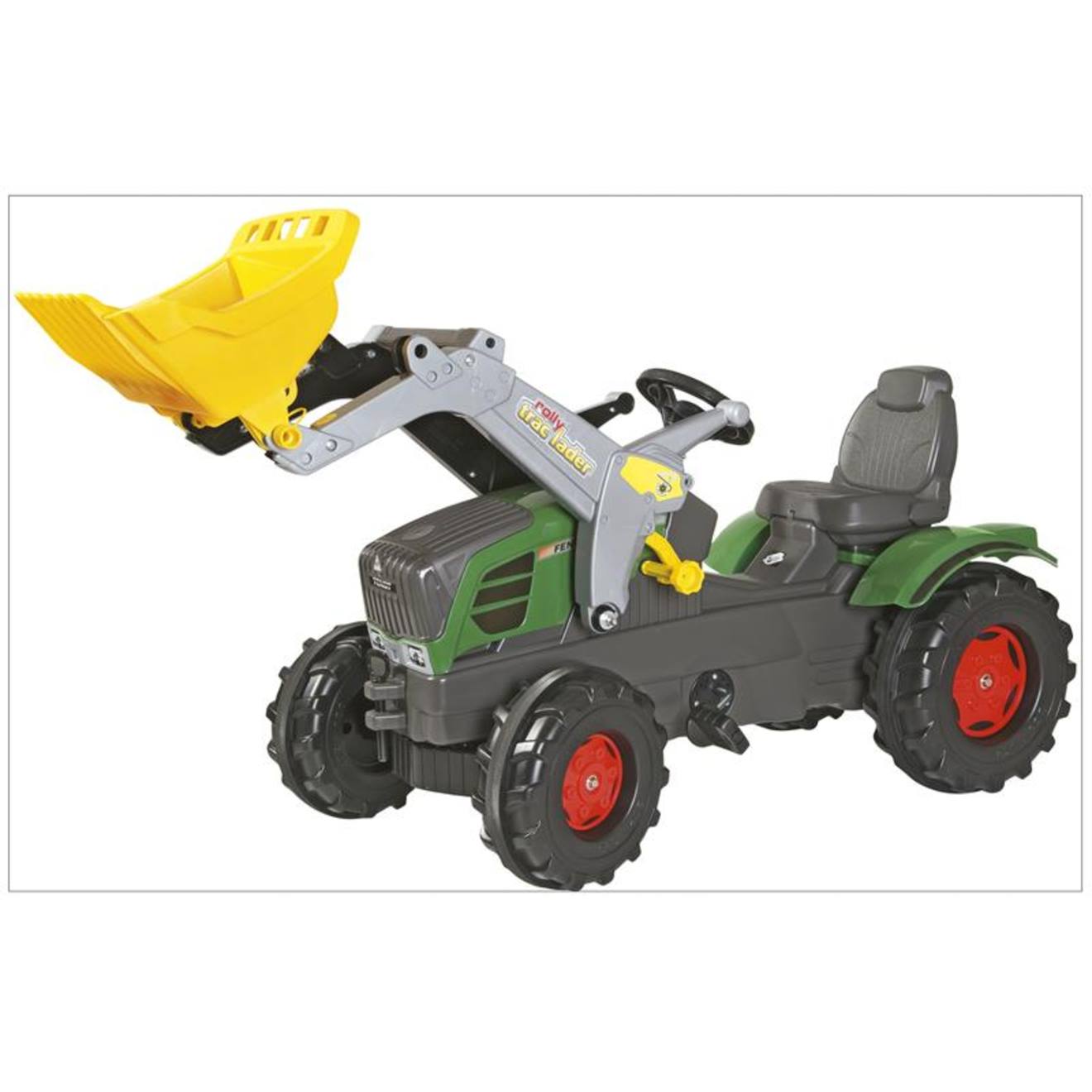 Rollyfarmtrac Fendt 211 Vario, Avec Godet Avant Vert Et Jaune