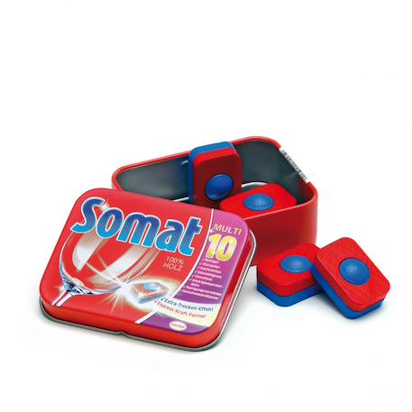 Erzi - Tablettes Lave-vaiselle En Bois Somat Rouge